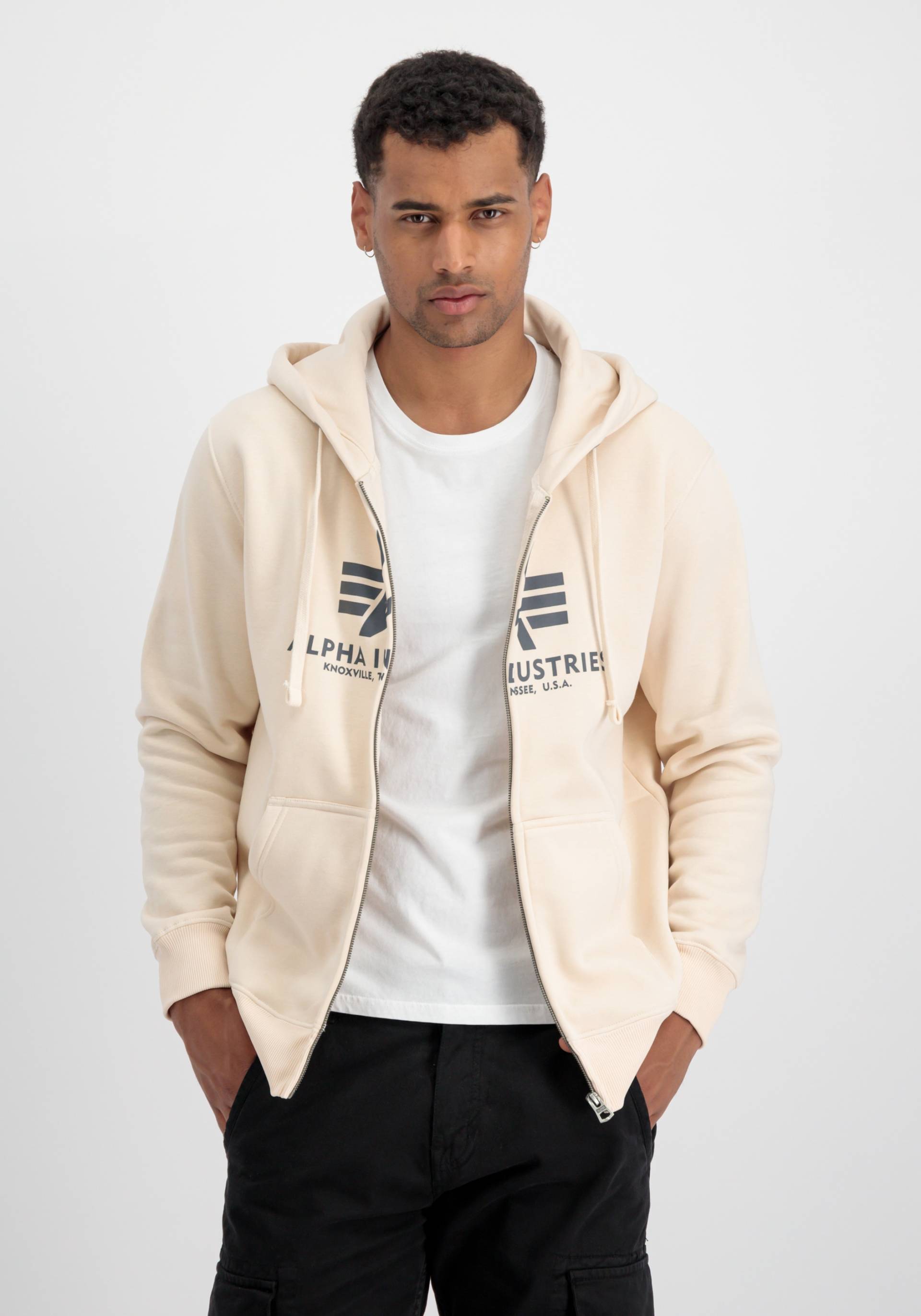 Alpha Industries Hoodie »ALPHA INDUSTRIES Men - Hoodies Basic Zip Hoody« von Alpha Industries