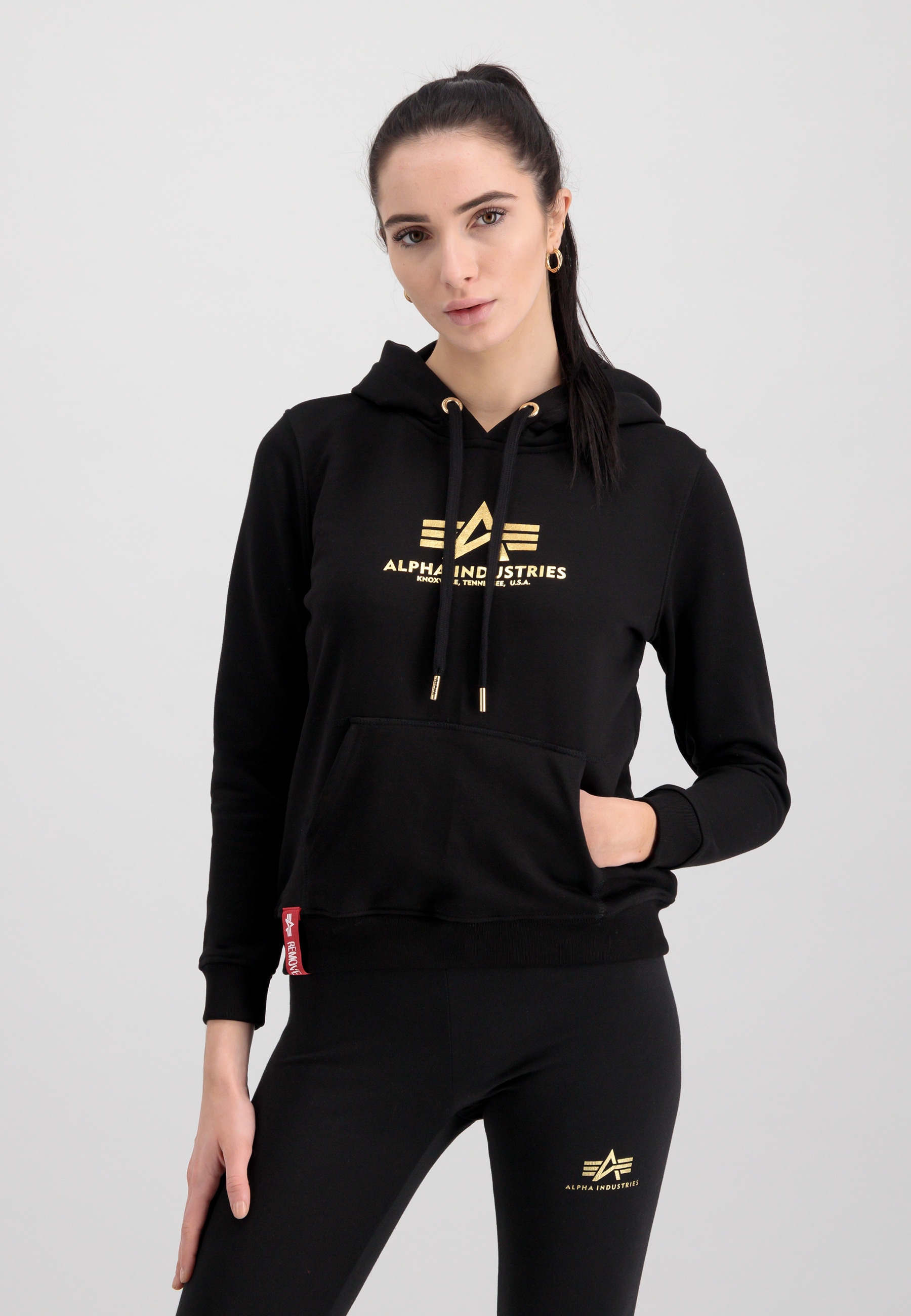 Alpha Industries Hoodie »ALPHA INDUSTRIES Women - Hoodies New Basic Hoody Wmn Foil Print« von Alpha Industries