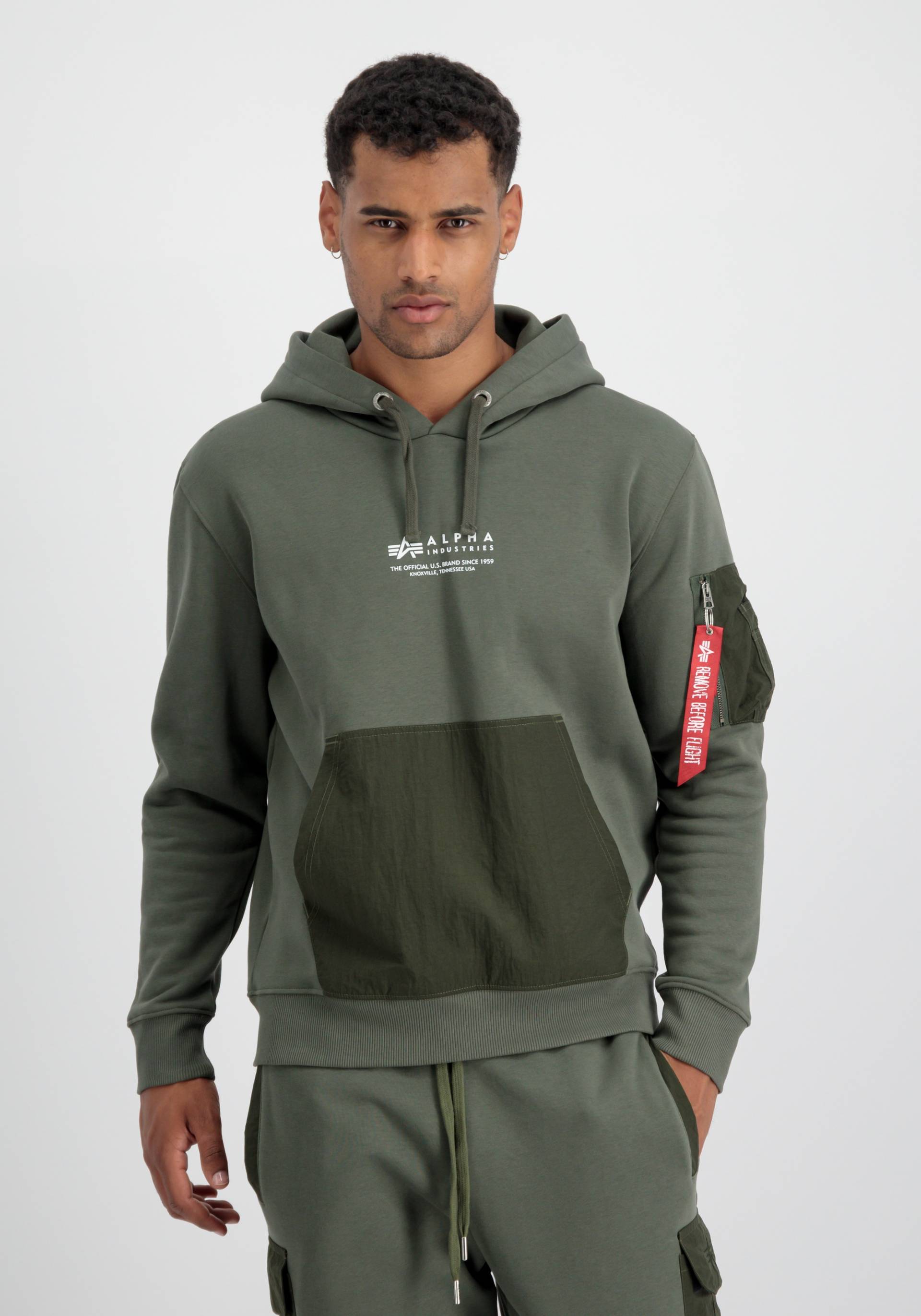 Alpha Industries Hoodie »ALPHA INDUSTRIES Men - Hoodies Nylon Pocket Hoody« von Alpha Industries