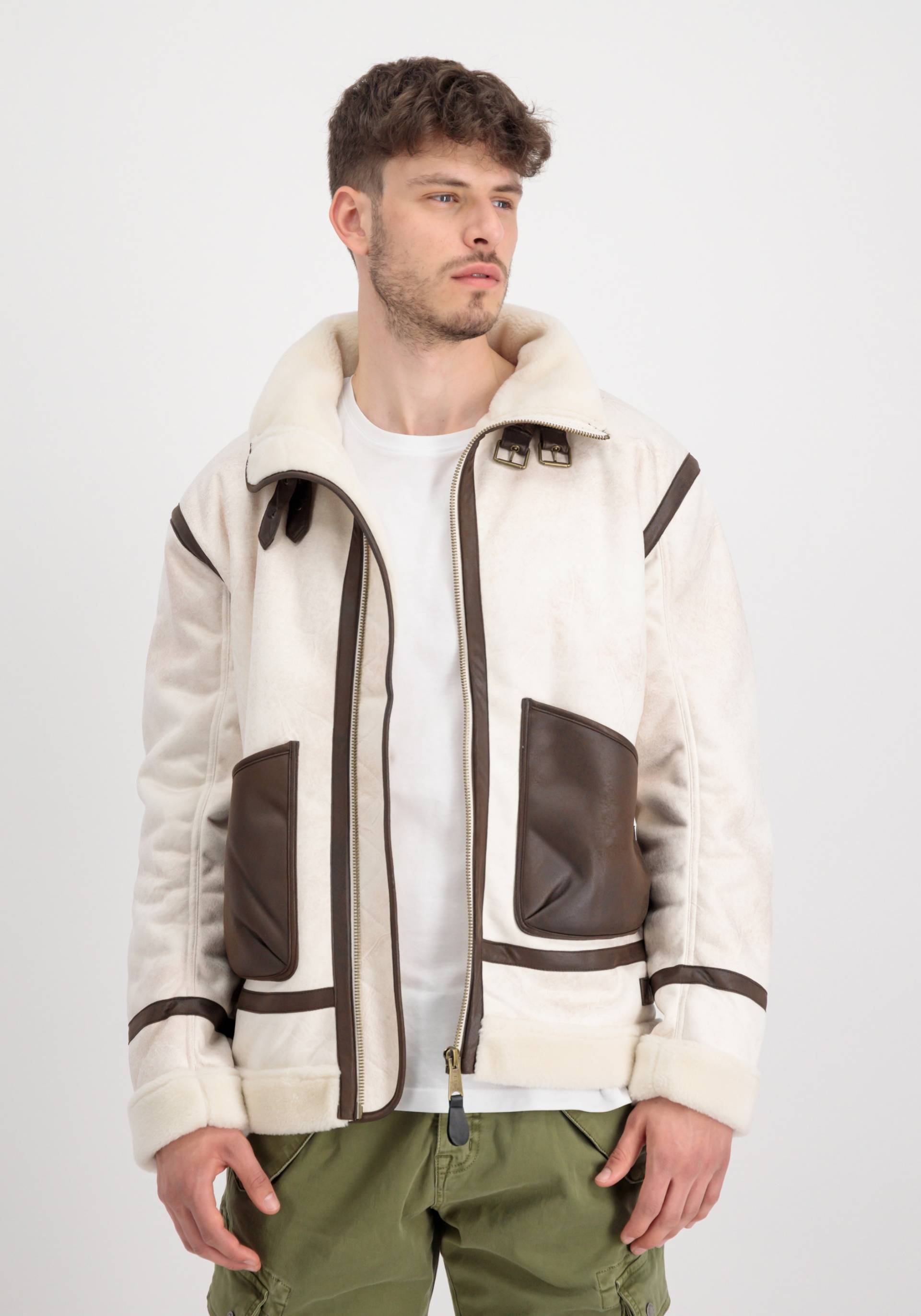 Alpha Industries Lederjacke »ALPHA INDUSTRIES Men - Leather & Faux Jackets B3 Arctic« von Alpha Industries