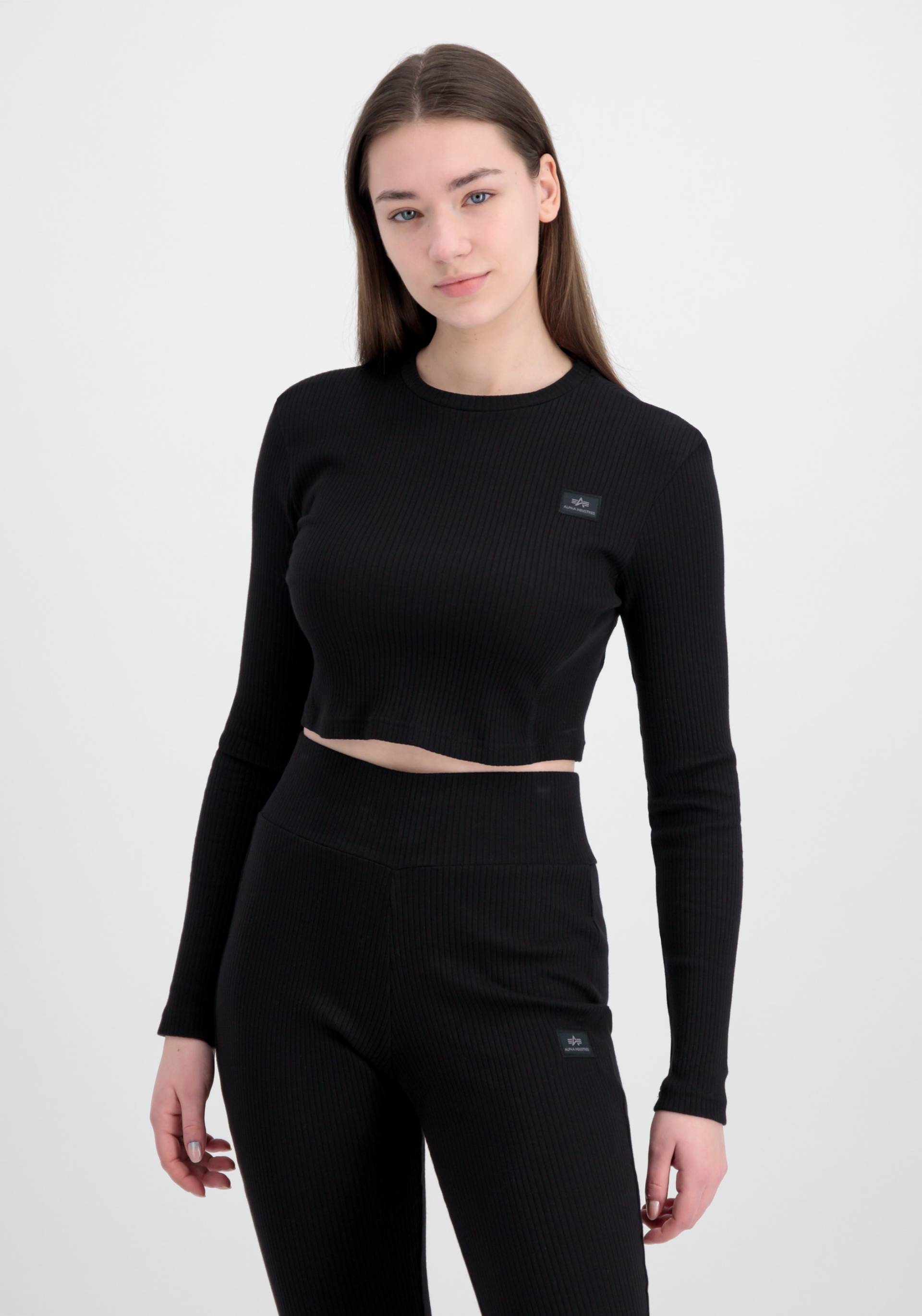 Alpha Industries Longsleeve »ALPHA INDUSTRIES Women - Longsleeves X-Fit Rib LS C Wmn« von Alpha Industries