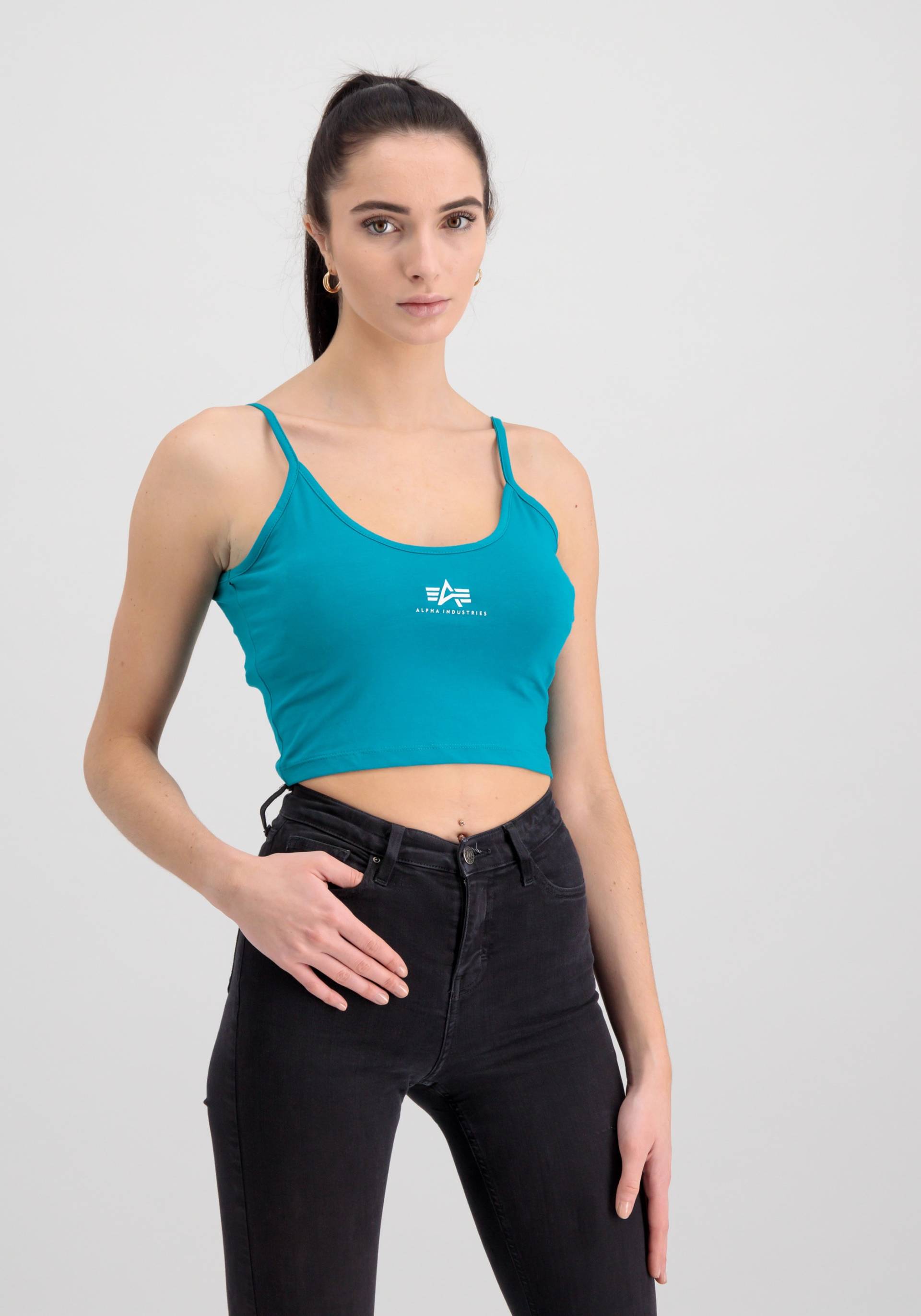 Alpha Industries Muscleshirt »ALPHA INDUSTRIES Women - Tank Tops Basic Crop-Top SL Wmn« von Alpha Industries