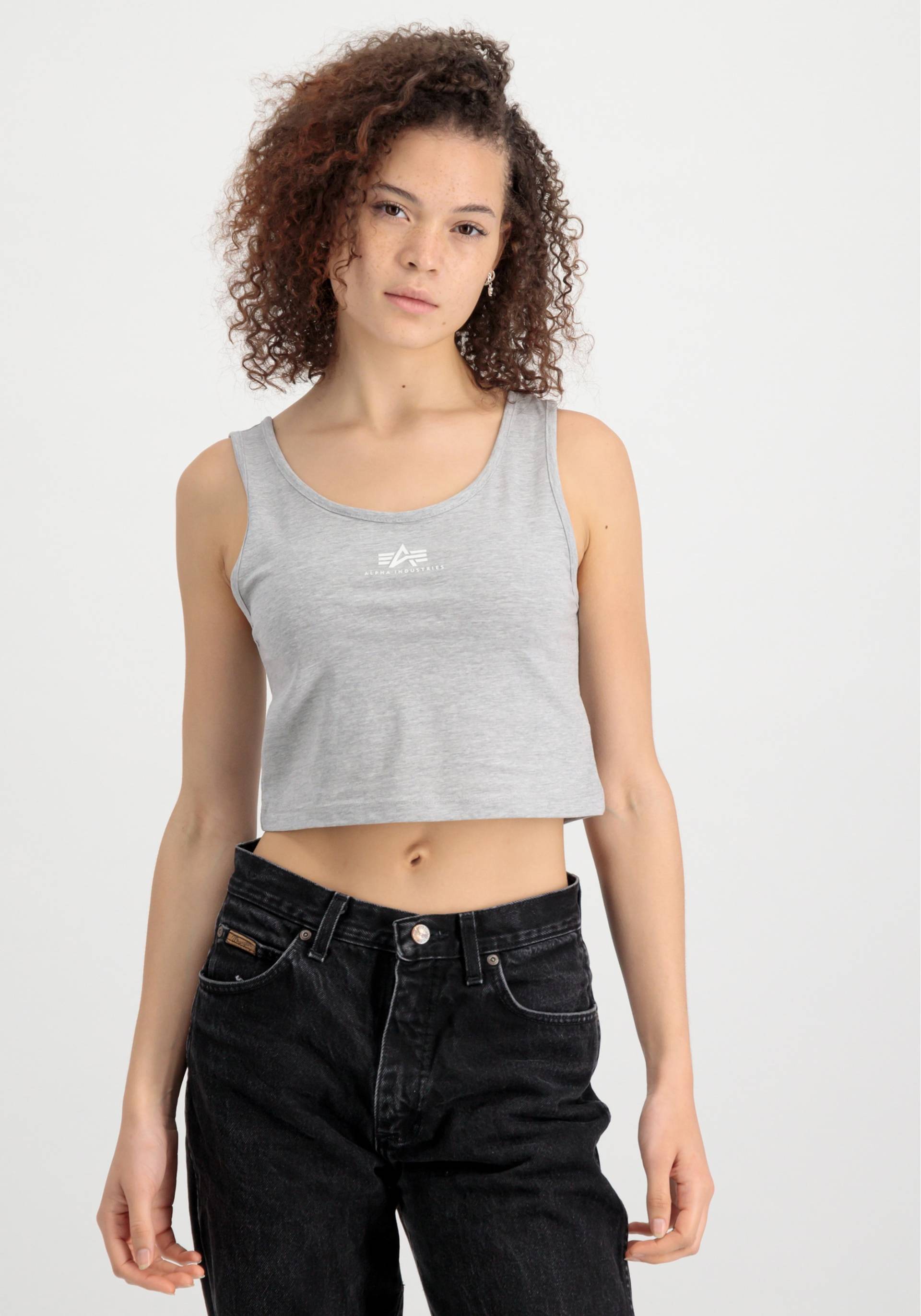 Alpha Industries Muskelshirt »ALPHA INDUSTRIES Women - Tank Tops Basic Crop-Tank SL Wmn« von Alpha Industries