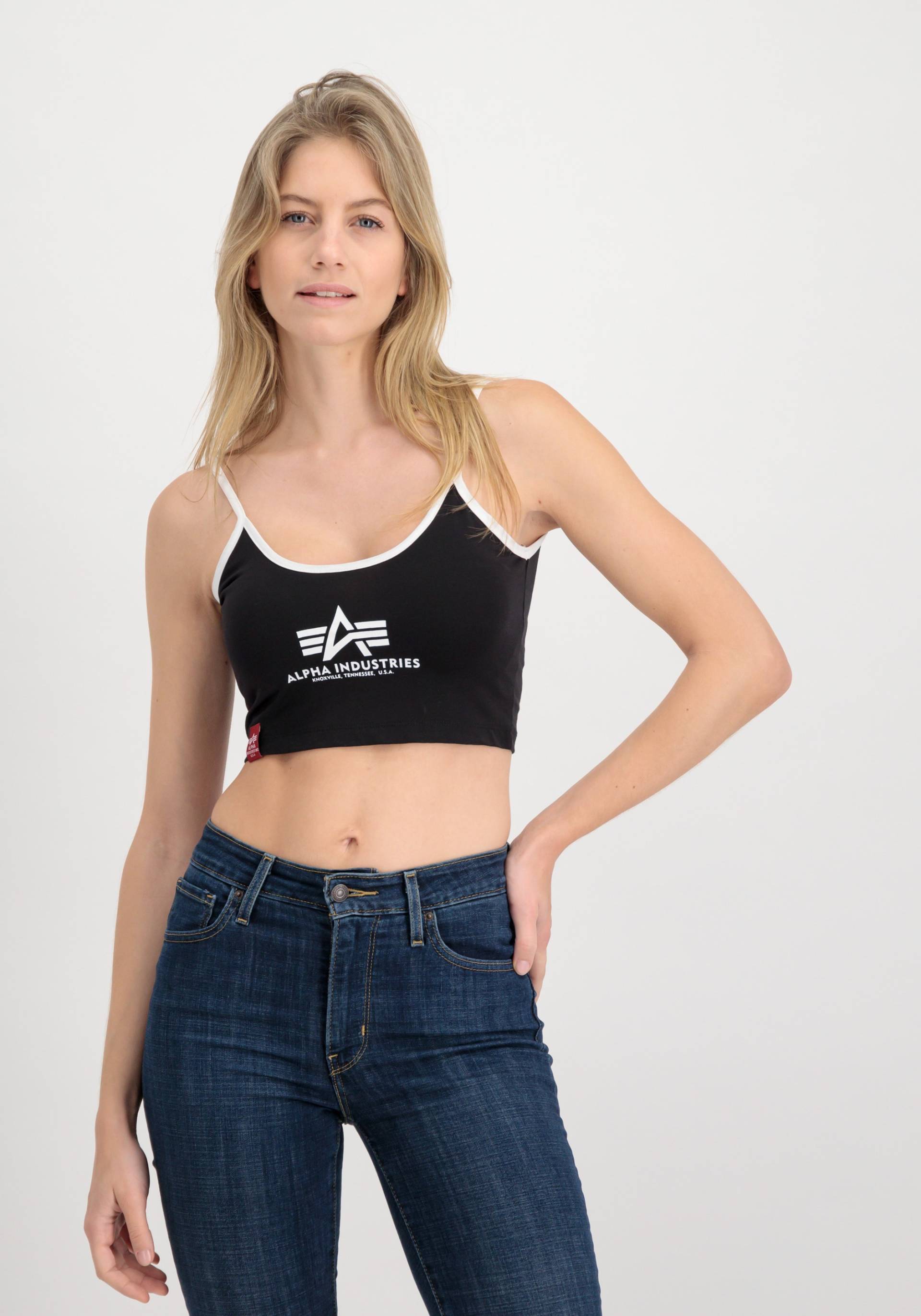 Alpha Industries Muskelshirt »ALPHA INDUSTRIES Women - Tank Tops Basic ML Cropped Tank Top Wmn« von Alpha Industries