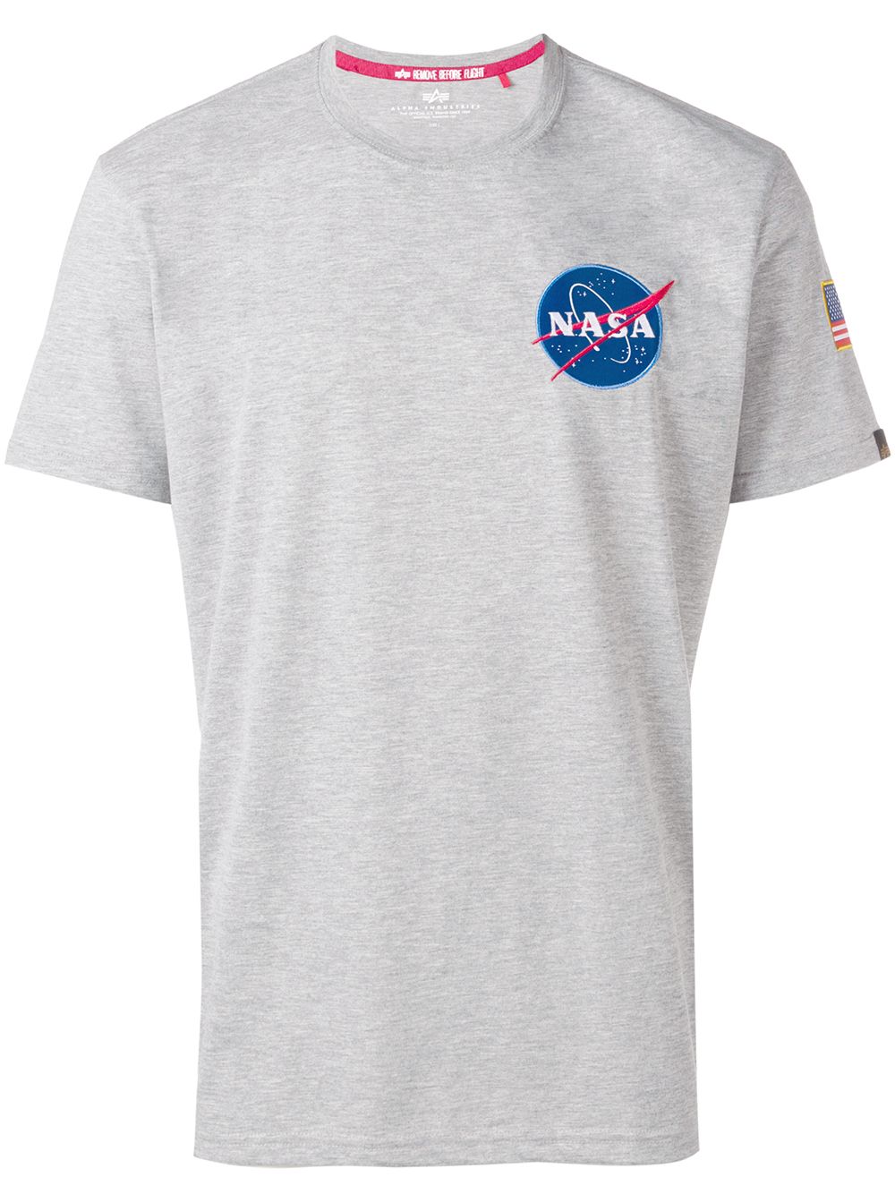 Alpha Industries NASA patch T-shirt - Grey von Alpha Industries