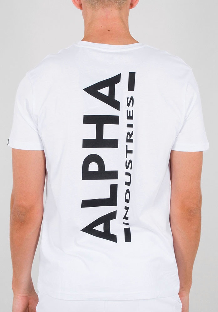 Alpha Industries Rundhalsshirt »Backprint T« von Alpha Industries
