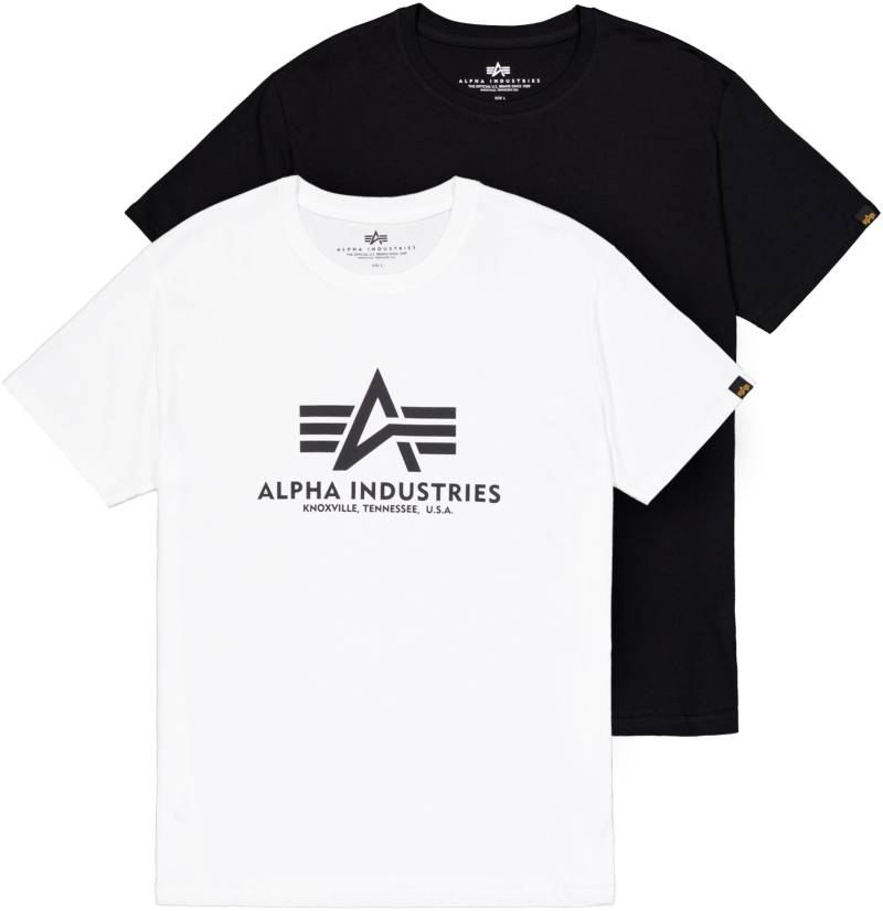 Alpha Industries Rundhalsshirt »Basic T 2 Pack«, (Set, 2 tlg.) von Alpha Industries