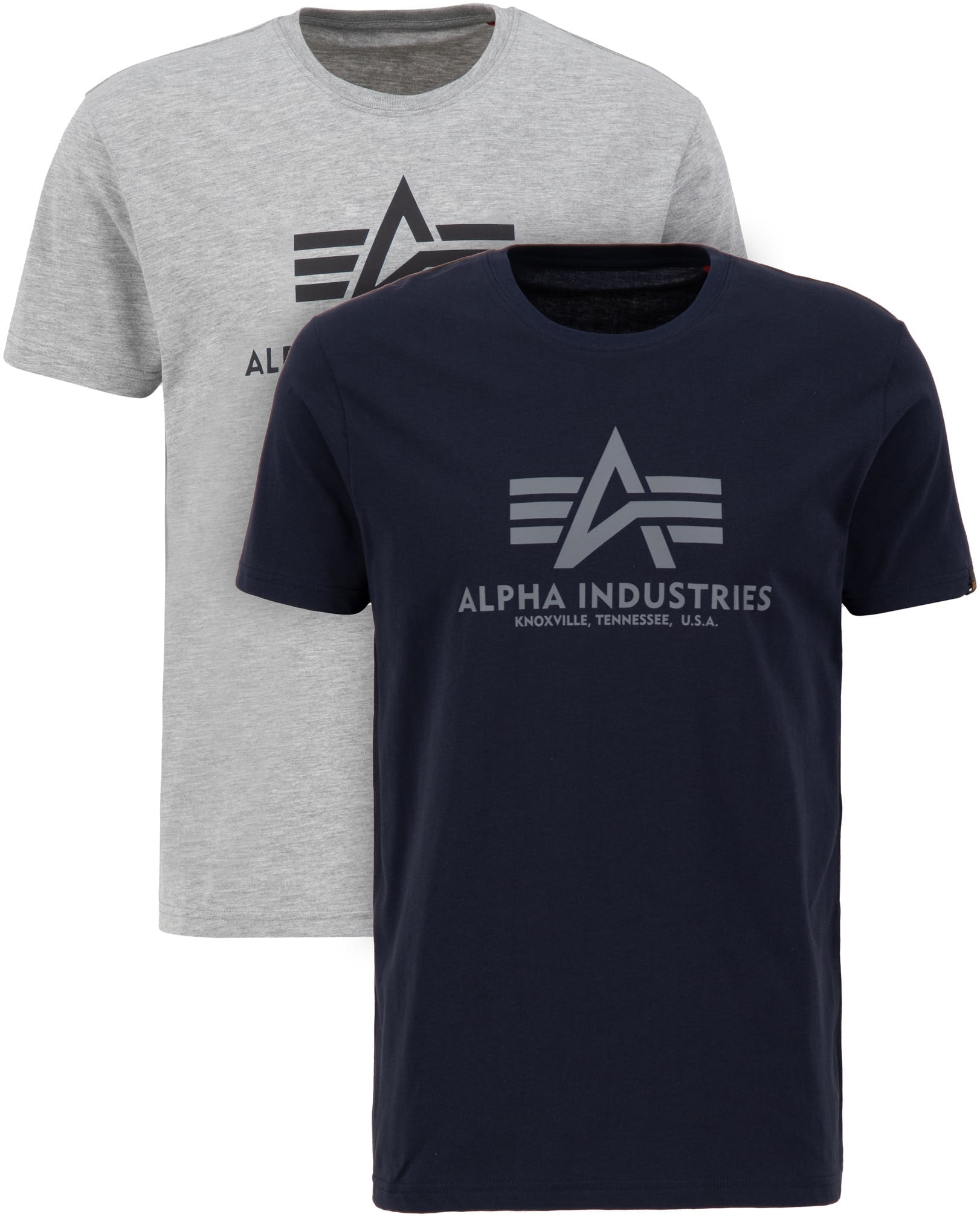 Alpha Industries Rundhalsshirt »Basic T 2 Pack«, (Set, 2 tlg.) Alpha Industries Rundhalsshirt »Basic T 2 Pack«, (Set, 2 tlg.) von Alpha Industries