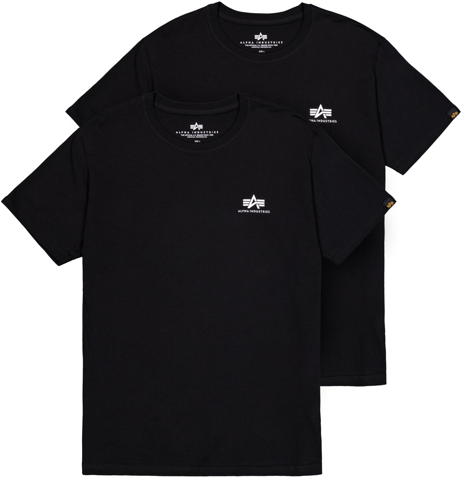 Alpha Industries Rundhalsshirt »Basic T Small Logo 2 Pack«, (Set, 2 tlg.) Alpha Industries Rundhalsshirt »Basic T Small Logo 2 Pack«, (Set, 2 tlg.) von Alpha Industries