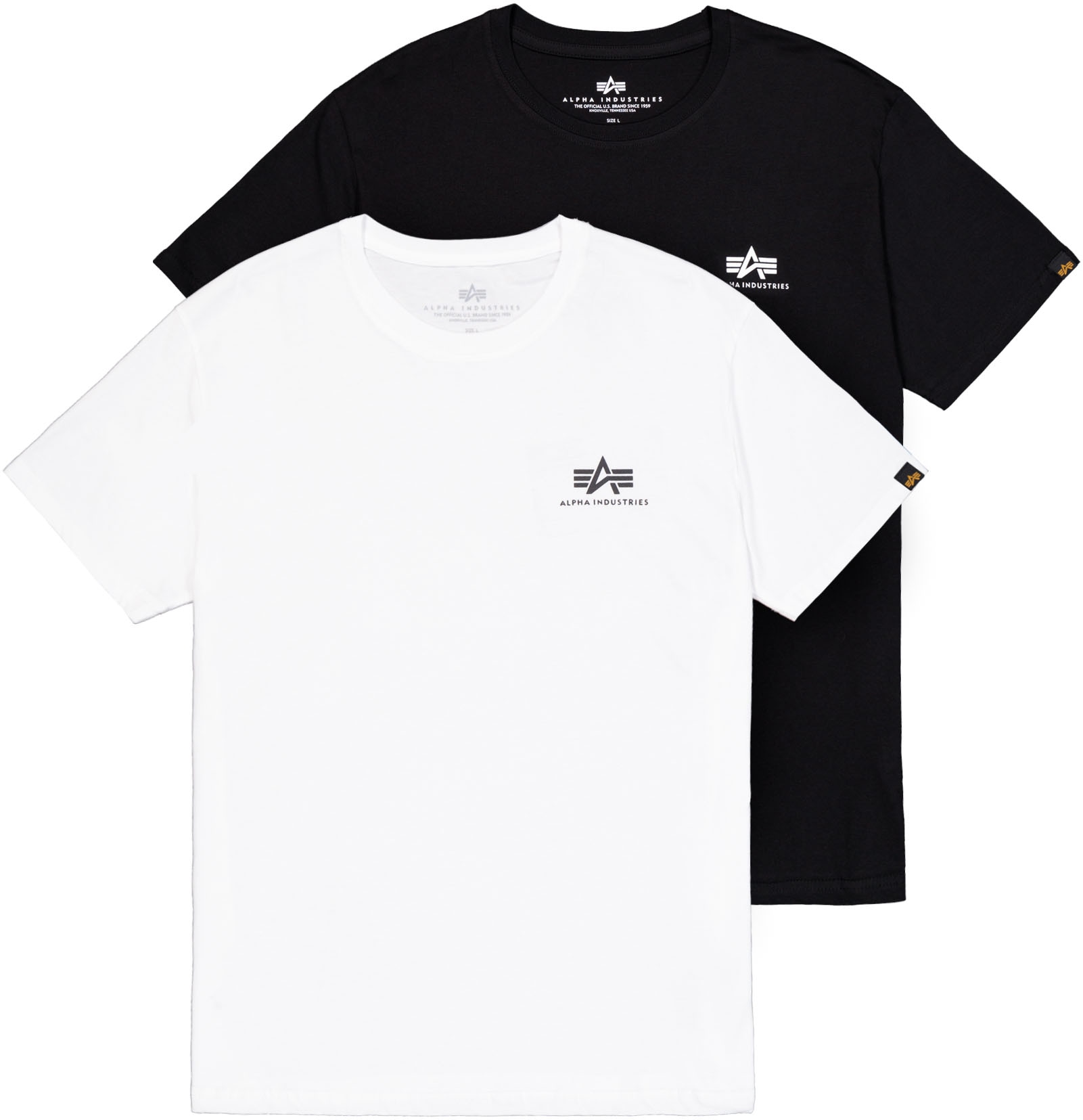Alpha Industries Rundhalsshirt »Basic T Small Logo 2 Pack«, (Set, 2 tlg.) von Alpha Industries