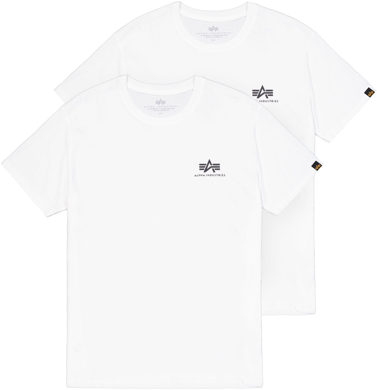 Alpha Industries Rundhalsshirt »Basic T Small Logo 2 Pack«, (Set, 2 tlg.) von Alpha Industries