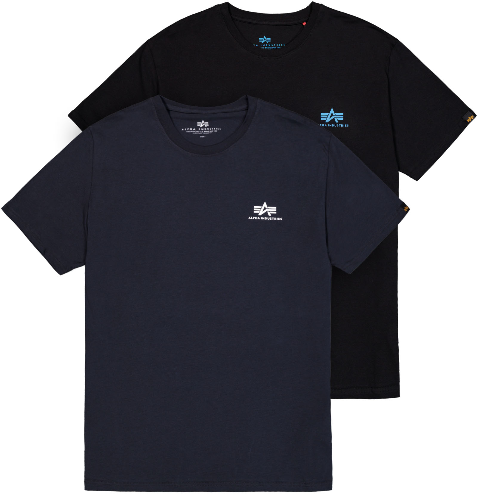 Alpha Industries Rundhalsshirt »Basic T Small Logo 2 Pack«, (Set, 2 tlg.) Alpha Industries Rundhalsshirt »Basic T Small Logo 2 Pack«, (Set, 2 tlg.) von Alpha Industries