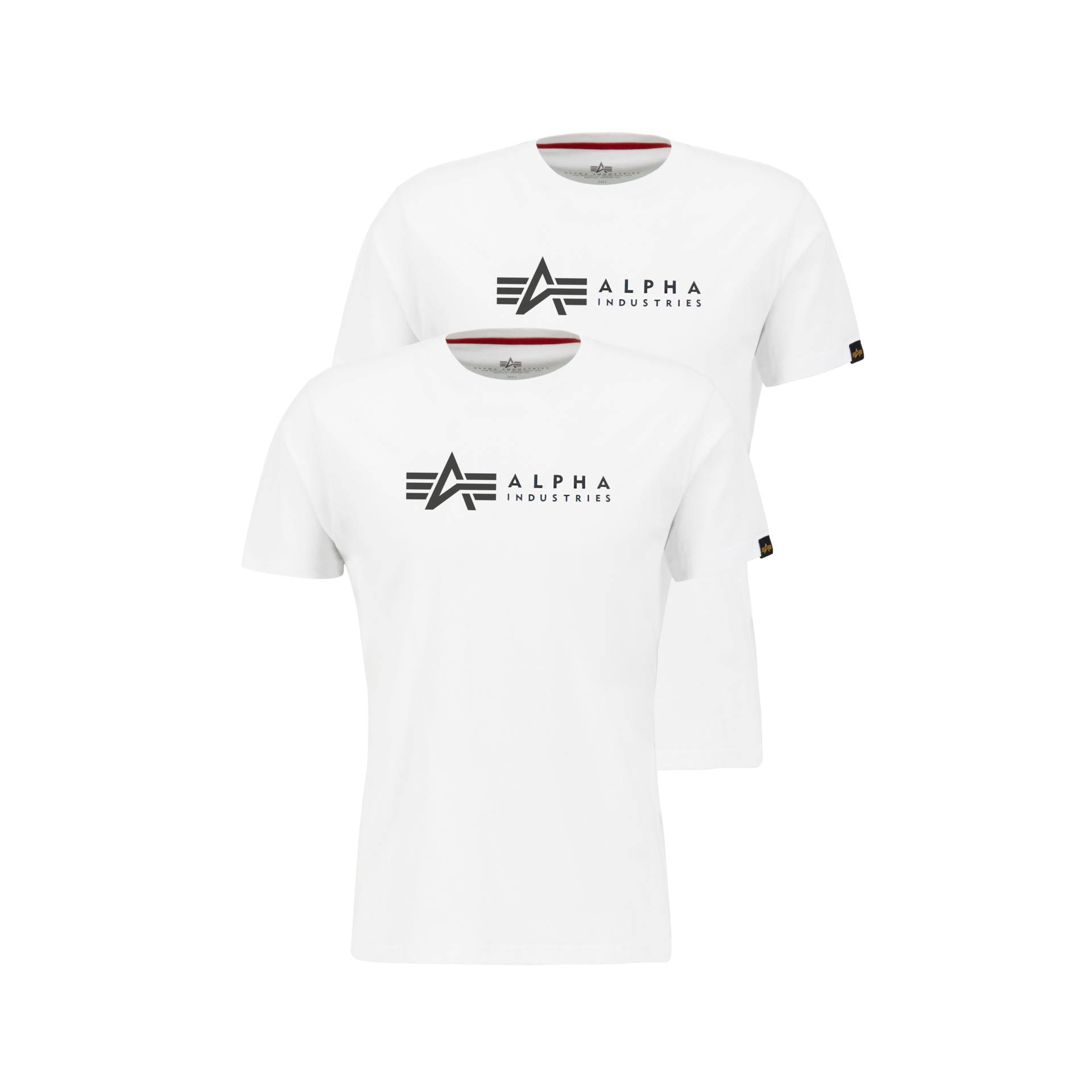 Alpha Industries Rundhalsshirt »Label T 2 Pack«, (Packung, 2 tlg., 2er-Pack) von Alpha Industries