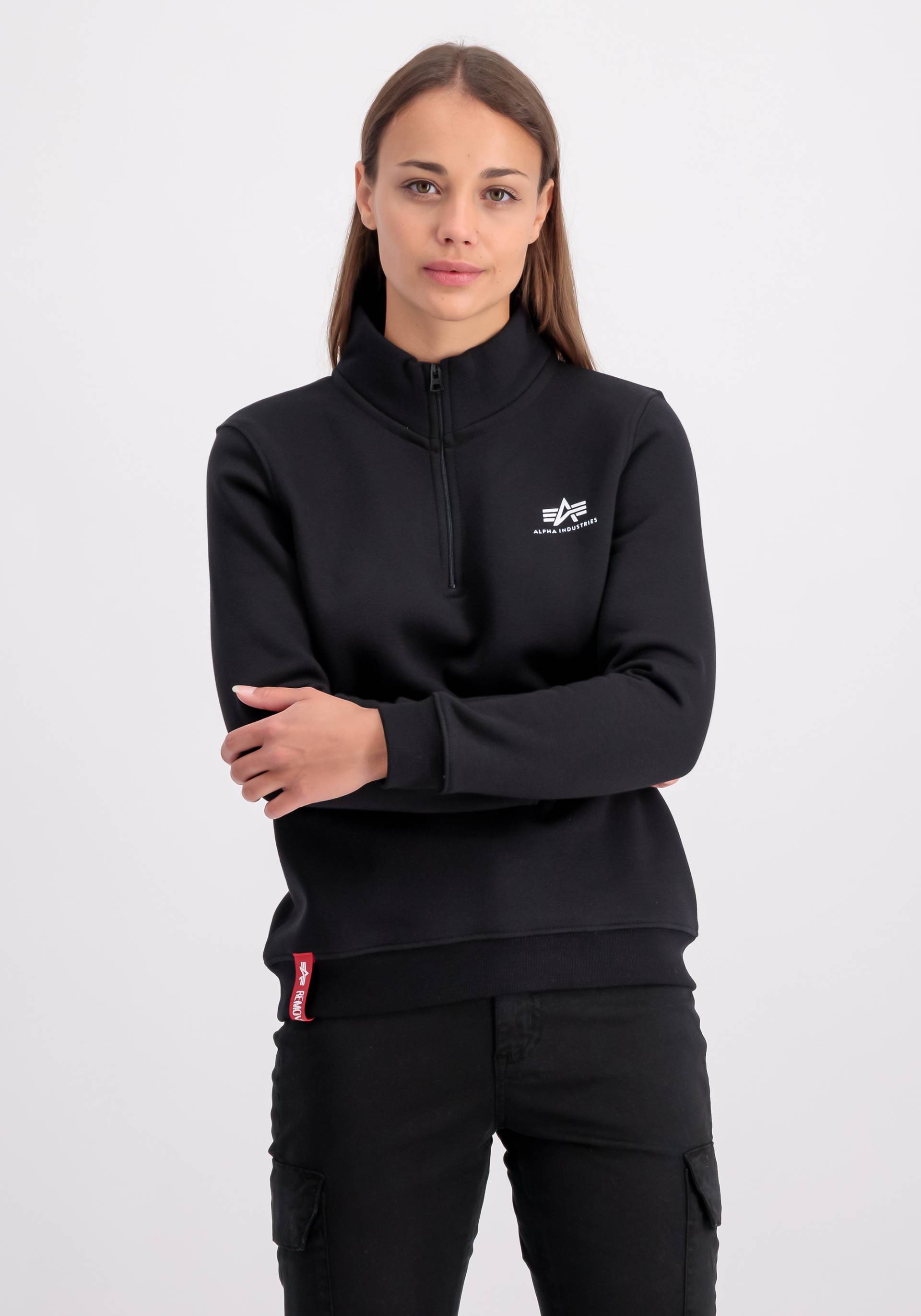 Alpha Industries Sweater »ALPHA INDUSTRIES Women - Sweatshirts Half Zip Sweater SL Wmn« von Alpha Industries