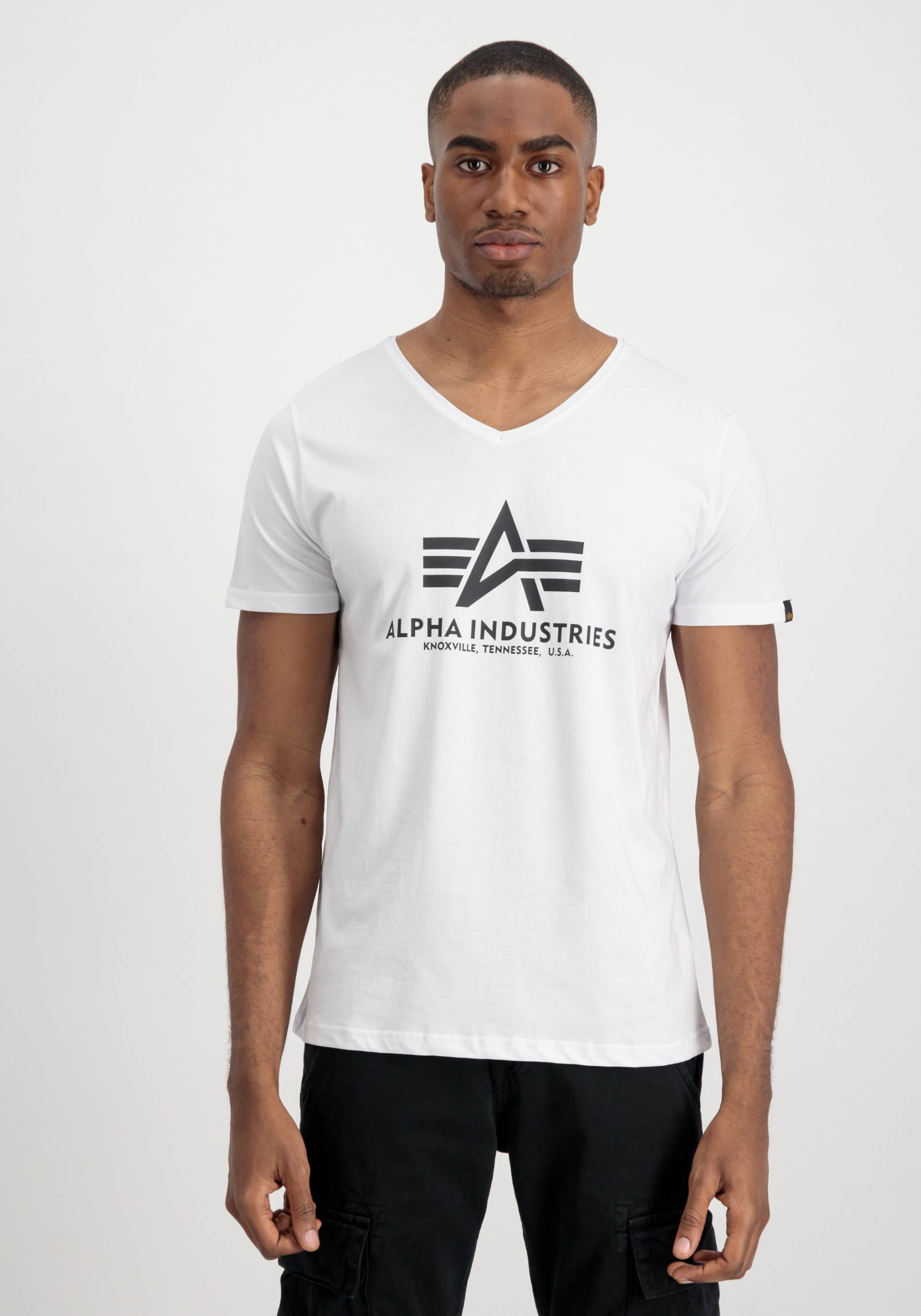 Alpha Industries T-Shirt »ALPHA INDUSTRIES Men - T-Shirts Basic V-Neck T« von Alpha Industries