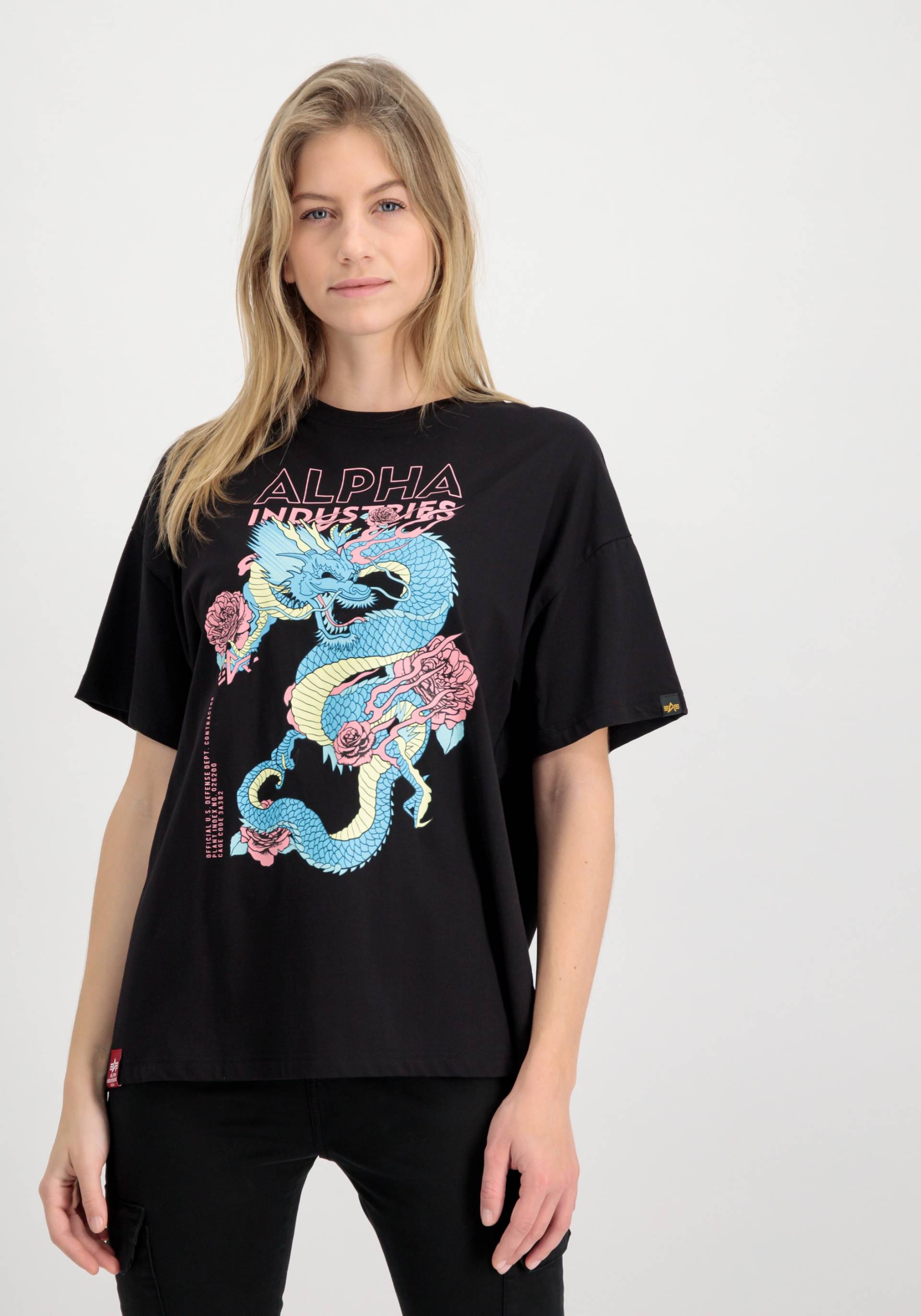 Alpha Industries T-Shirt »ALPHA INDUSTRIES Women - T-Shirts Heritage Dragon OS T Wmn« von Alpha Industries