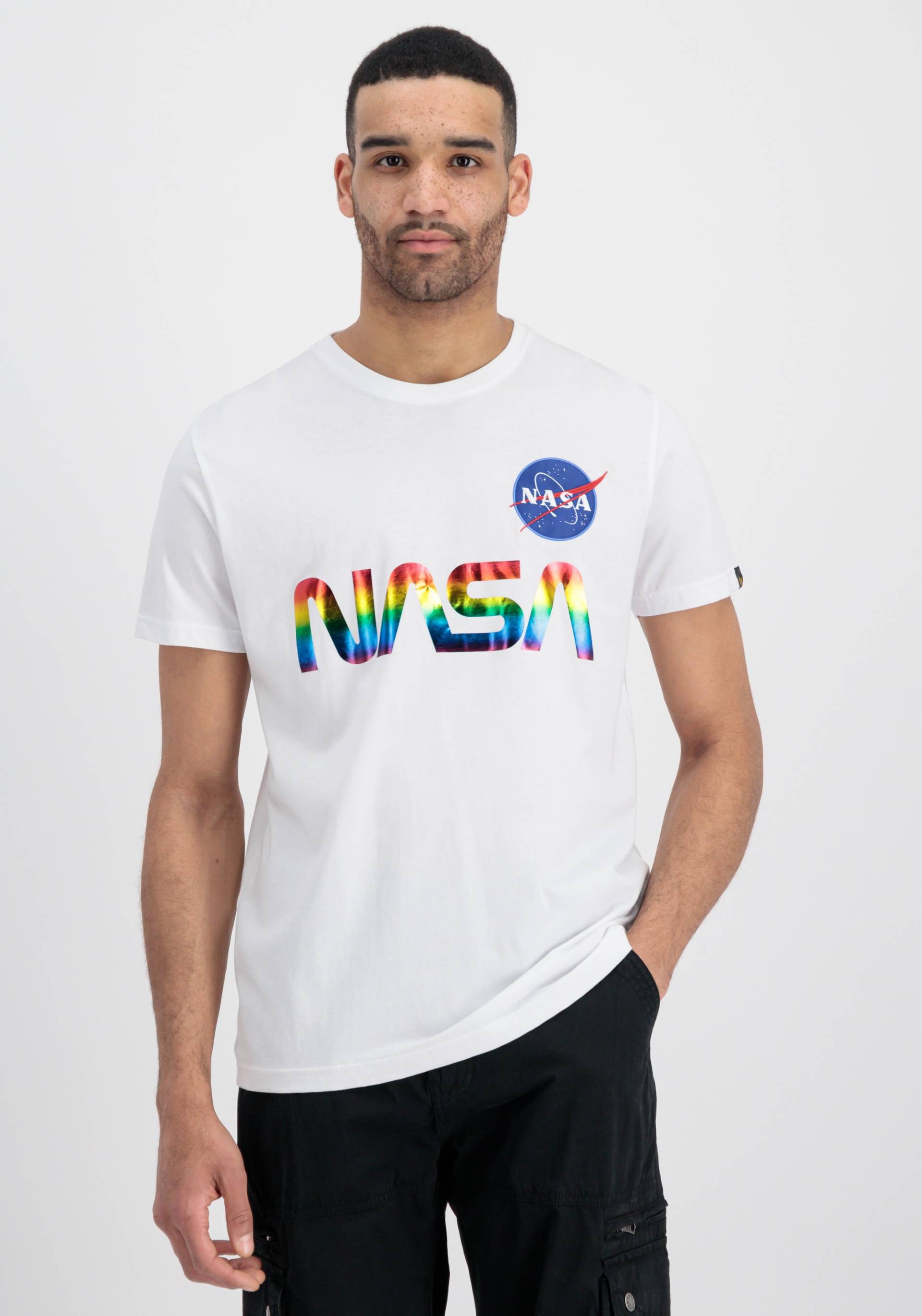 Alpha Industries T-Shirt »ALPHA INDUSTRIES Men - T-Shirts NASA Refl. T Metal« von Alpha Industries