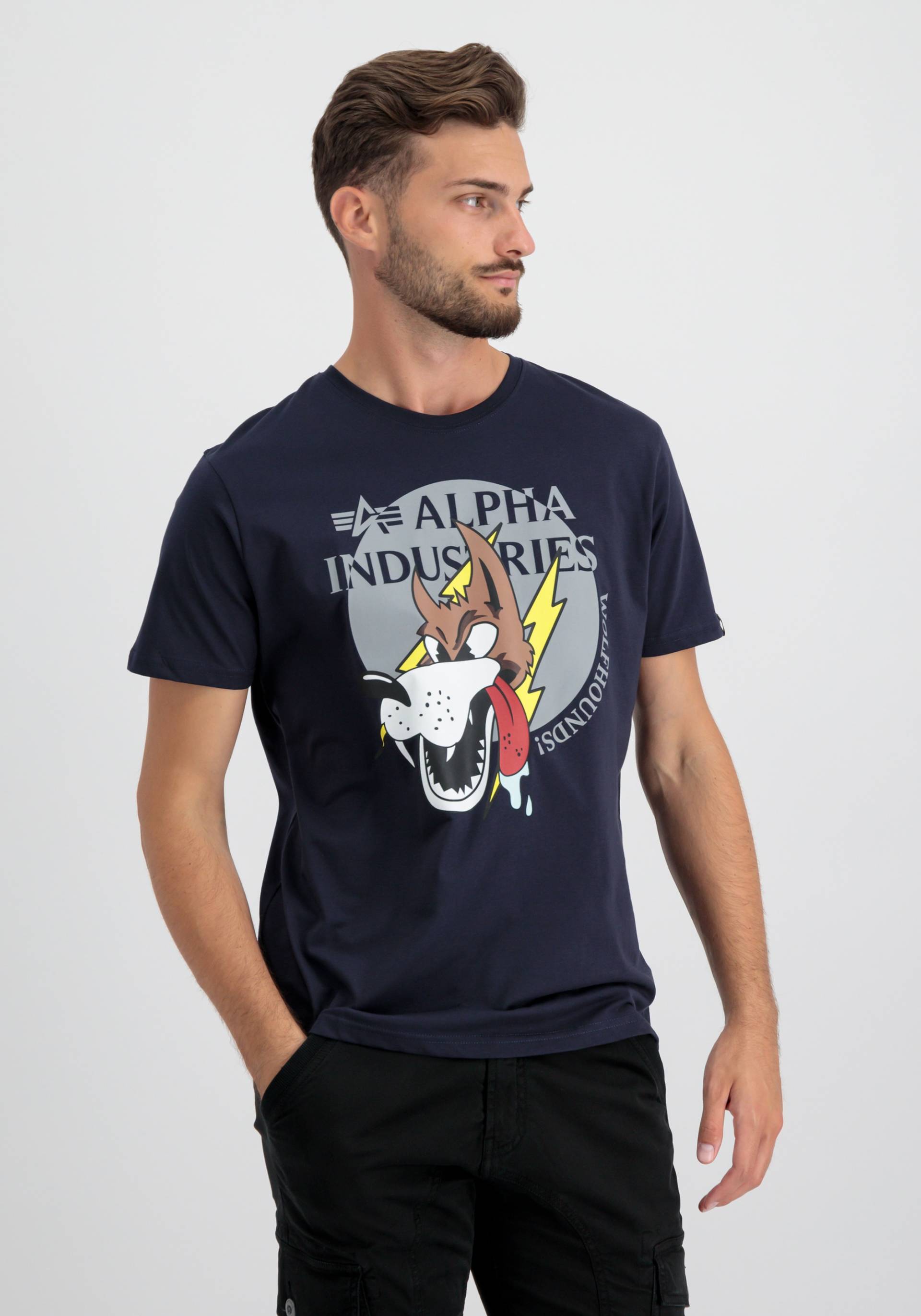 Alpha Industries T-Shirt »Alpha Industries Men - T-Shirts Wolfhounds T-Shirt« Alpha Industries T-Shirt »Alpha Industries Men - T-Shirts Wolfhounds T-Shirt« von Alpha Industries