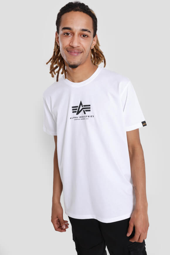 Alpha Industries T-Shirt | White | Herren  | M von Alpha Industries