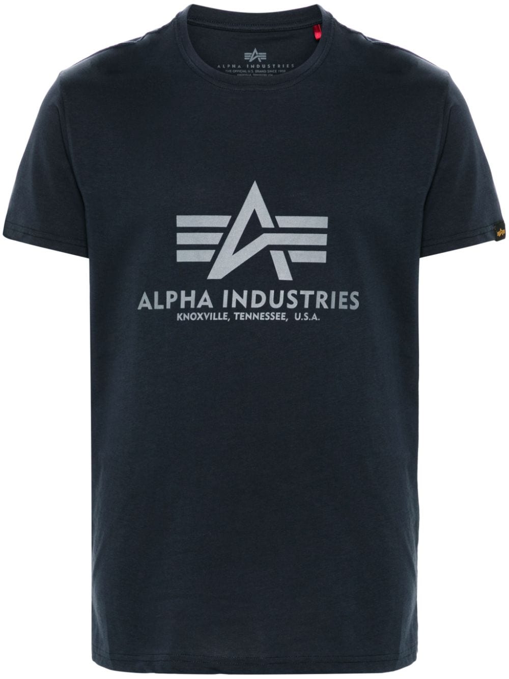 Alpha Industries logo-print cotton T-shirt - Blue von Alpha Industries