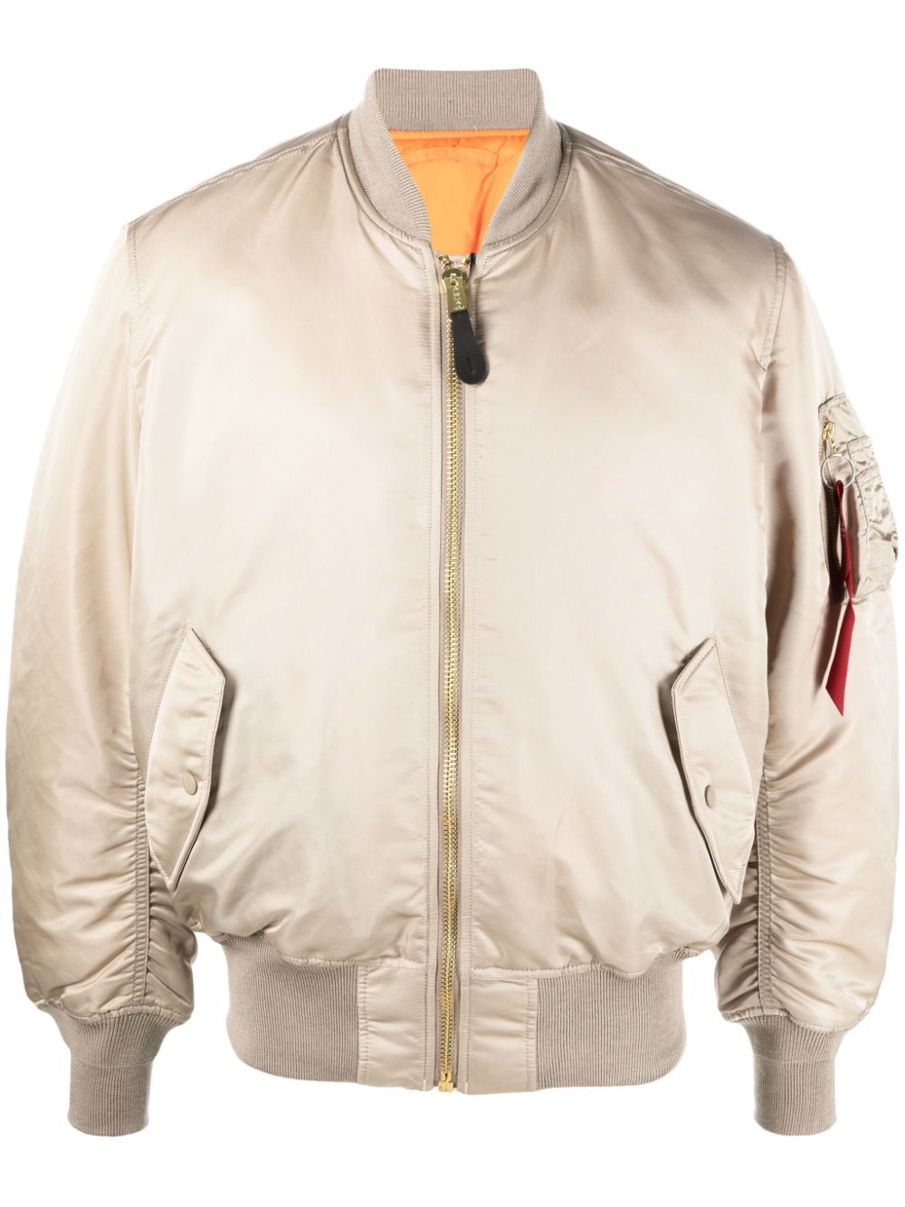 Alpha Industries reversible zip-up bomber jacket - Neutrals von Alpha Industries