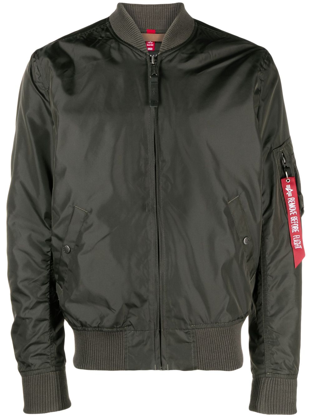 Alpha Industries zip-sleeve bomber jacket - Grey von Alpha Industries