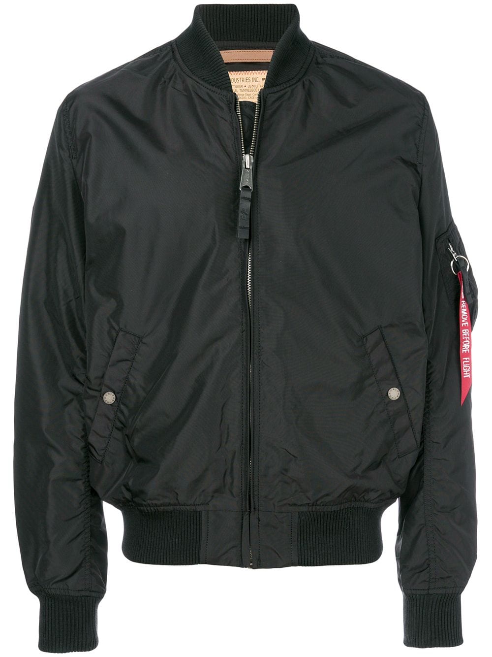 Alpha Industries zipped bomber jacket - Black von Alpha Industries