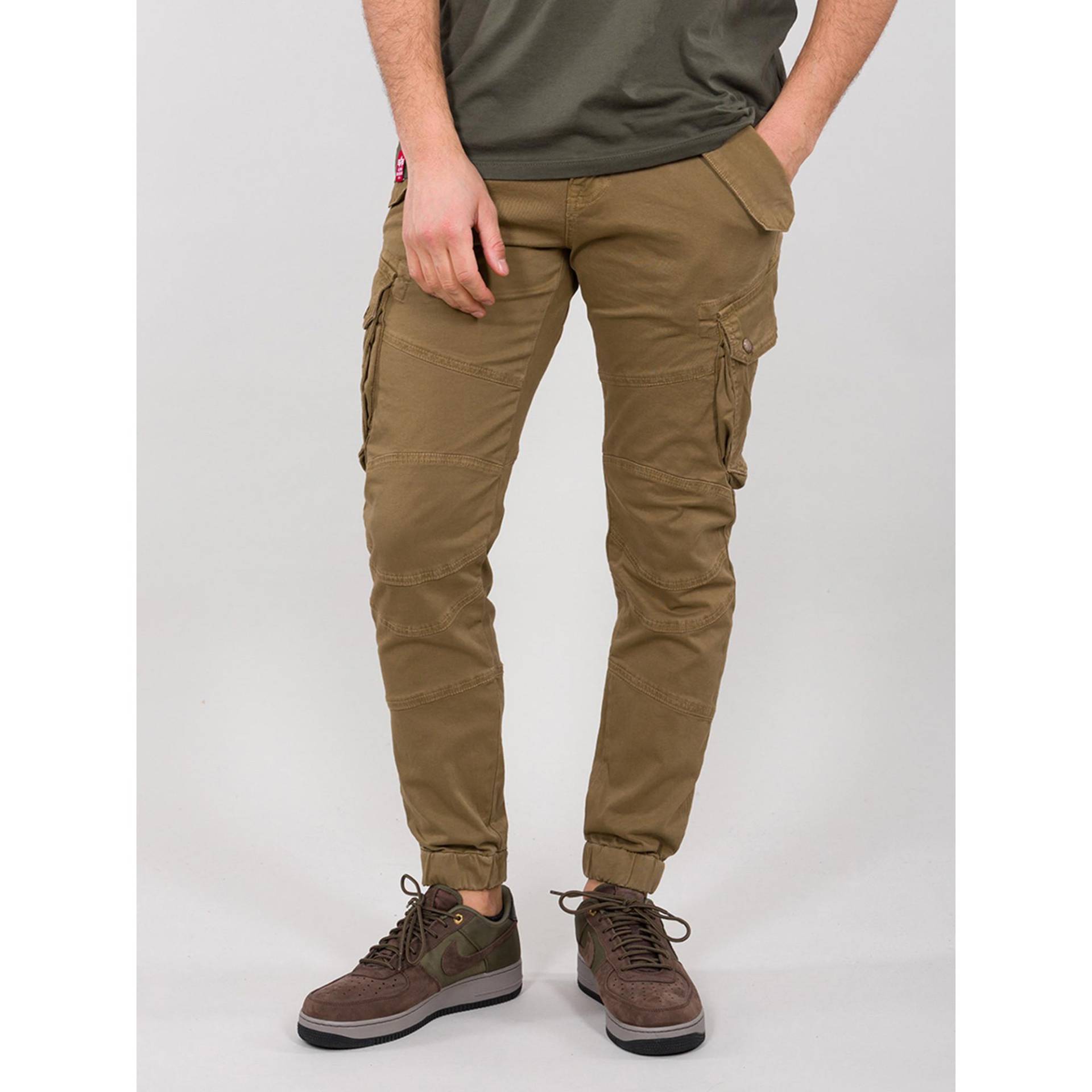 Cargohose, Regular Fit Herren Khaki 29 von Alpha Industries