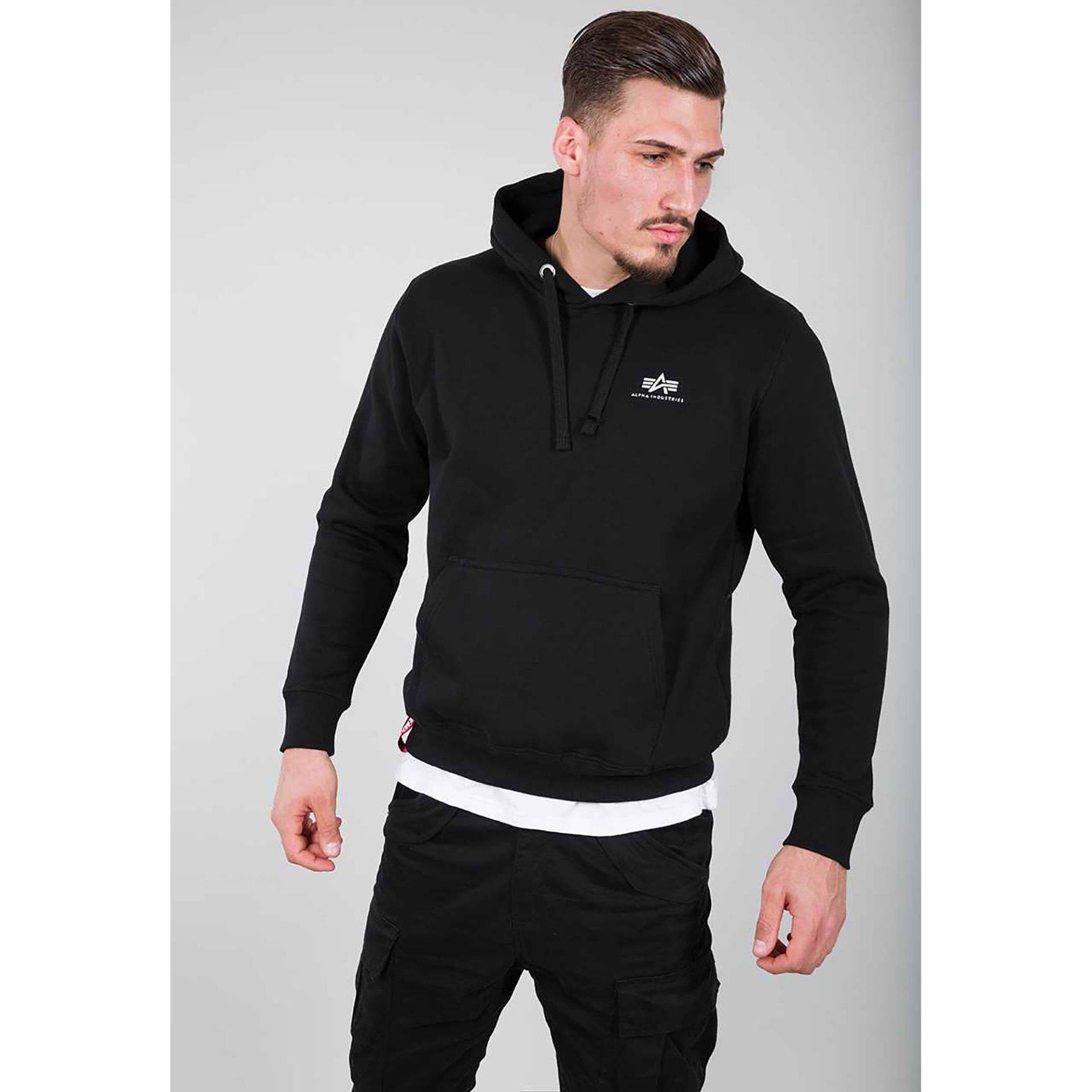 Hoodie Herren Black 3XL von Alpha Industries