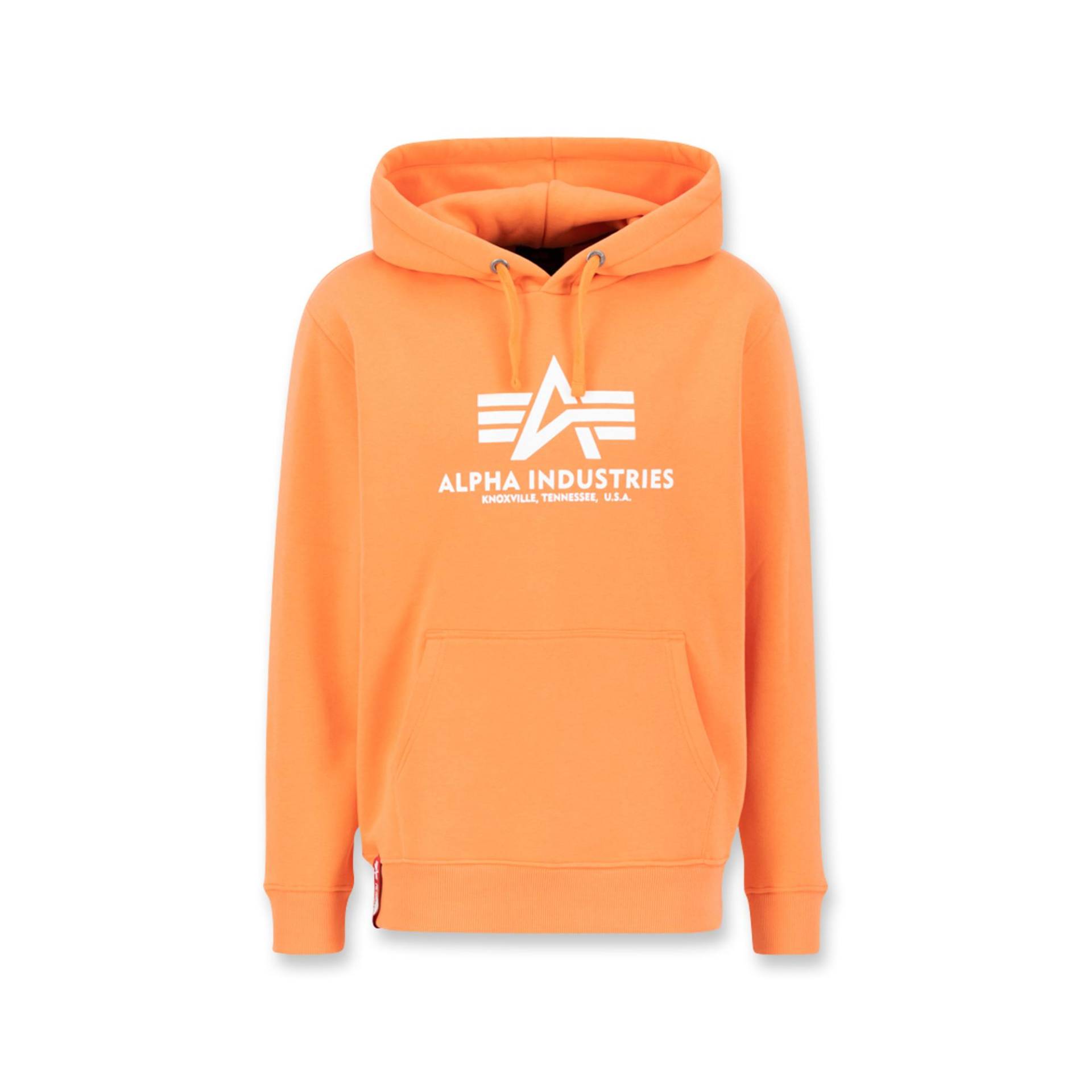 Hoodie Herren Orange  M von Alpha Industries