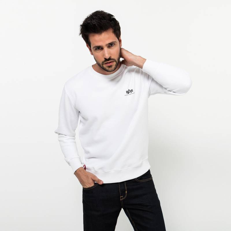 Sweatshirt Herren Weiss M von Alpha Industries