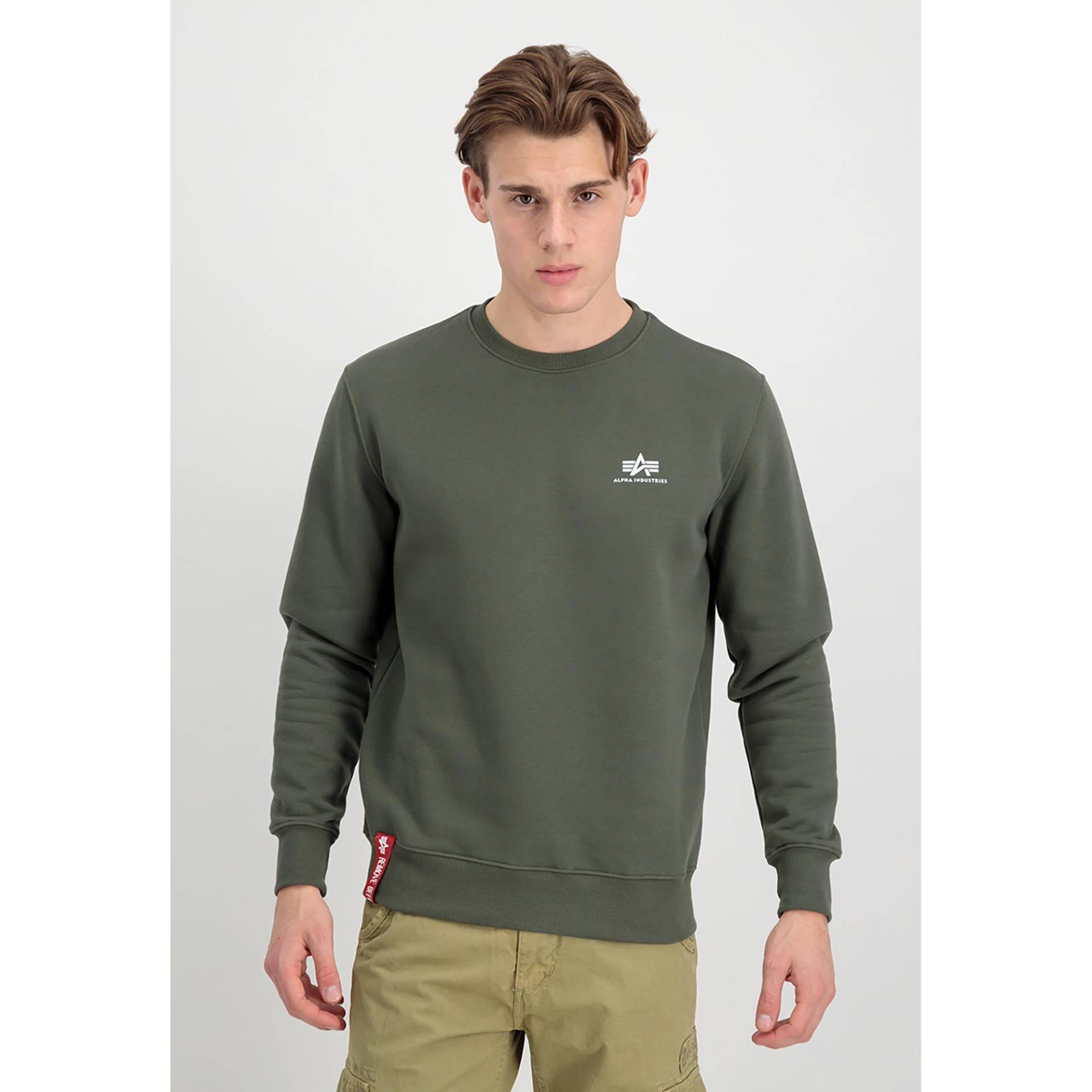 Sweatshirt Herren Dunkelgrün L von Alpha Industries