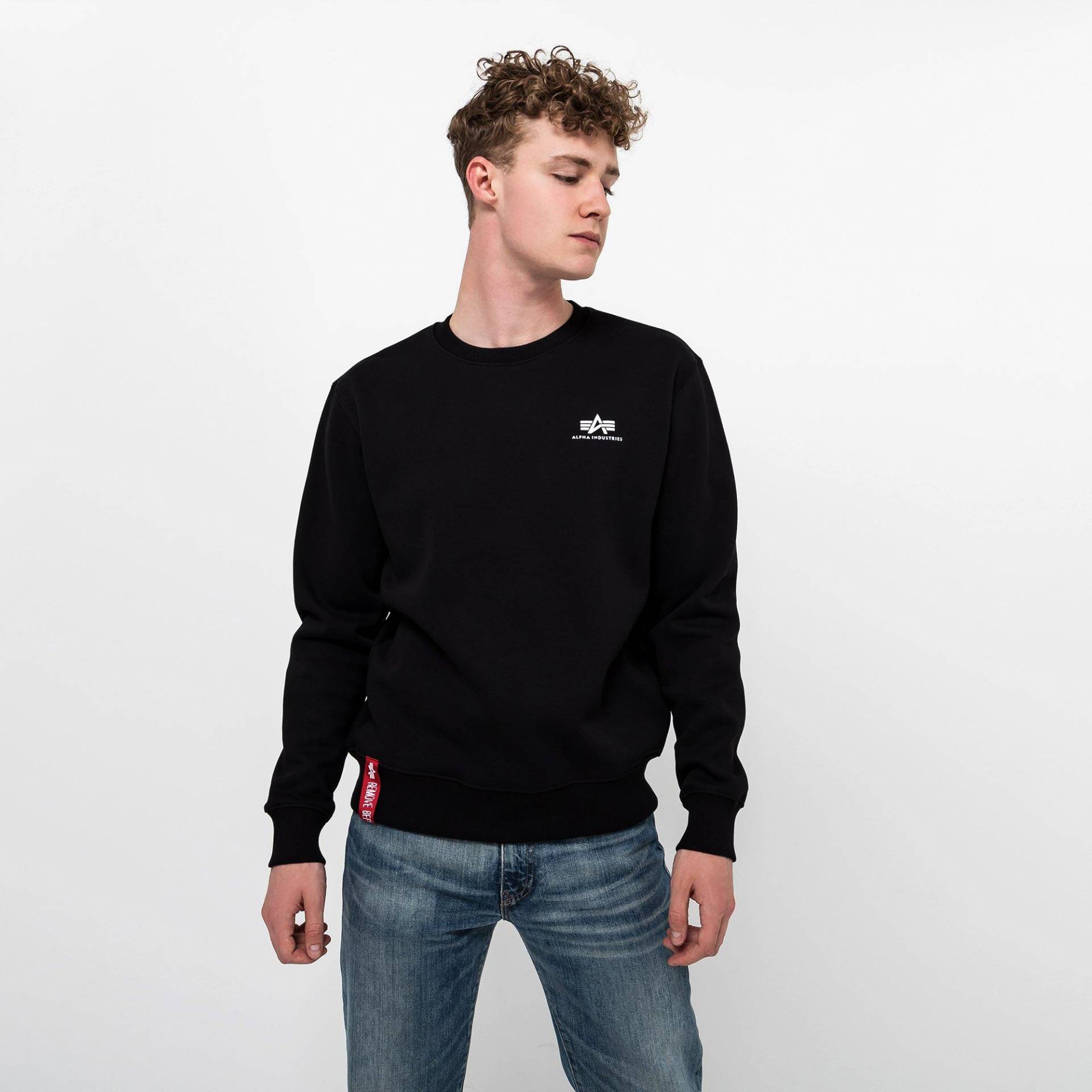 Sweatshirt Herren Schwarz S von Alpha Industries