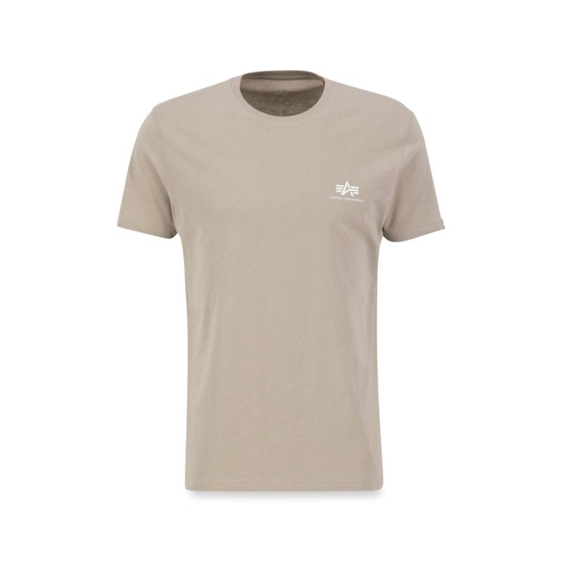 T-shirt, Modern Fit, Kurzarm Herren Sand M von Alpha Industries