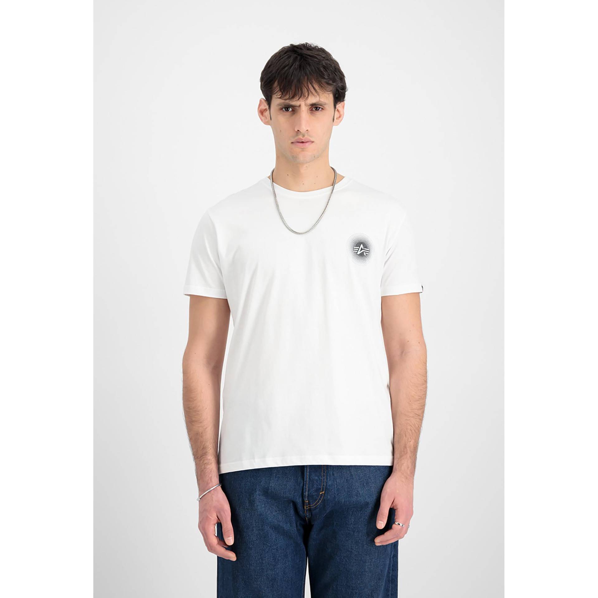 T-shirt, Regular Fit, Kurzarm Herren Weiss  XL von Alpha Industries