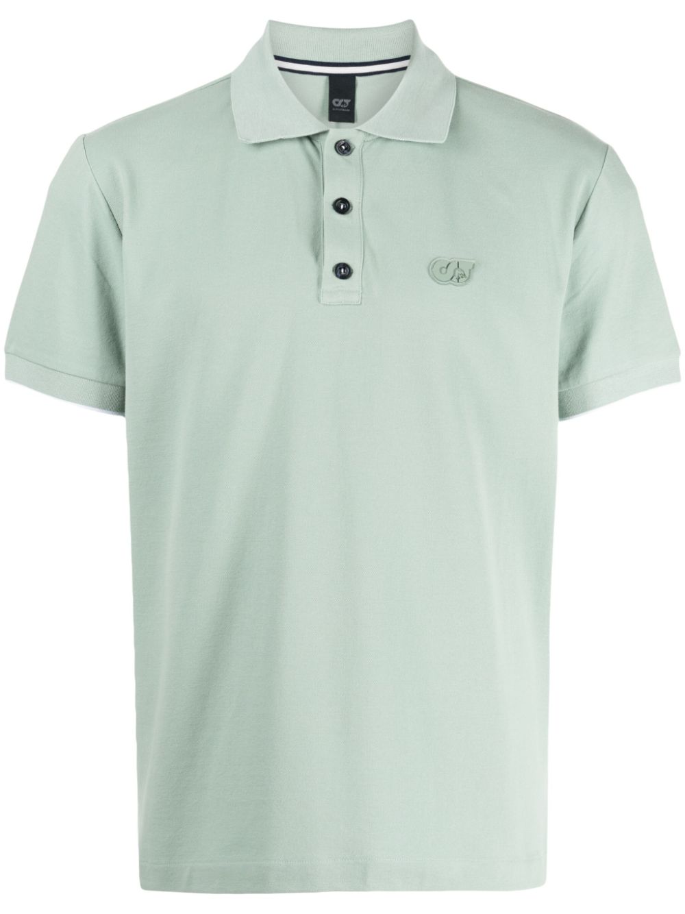 Alpha Tauri logo-appliqué piqué polo shirt - Green von Alpha Tauri