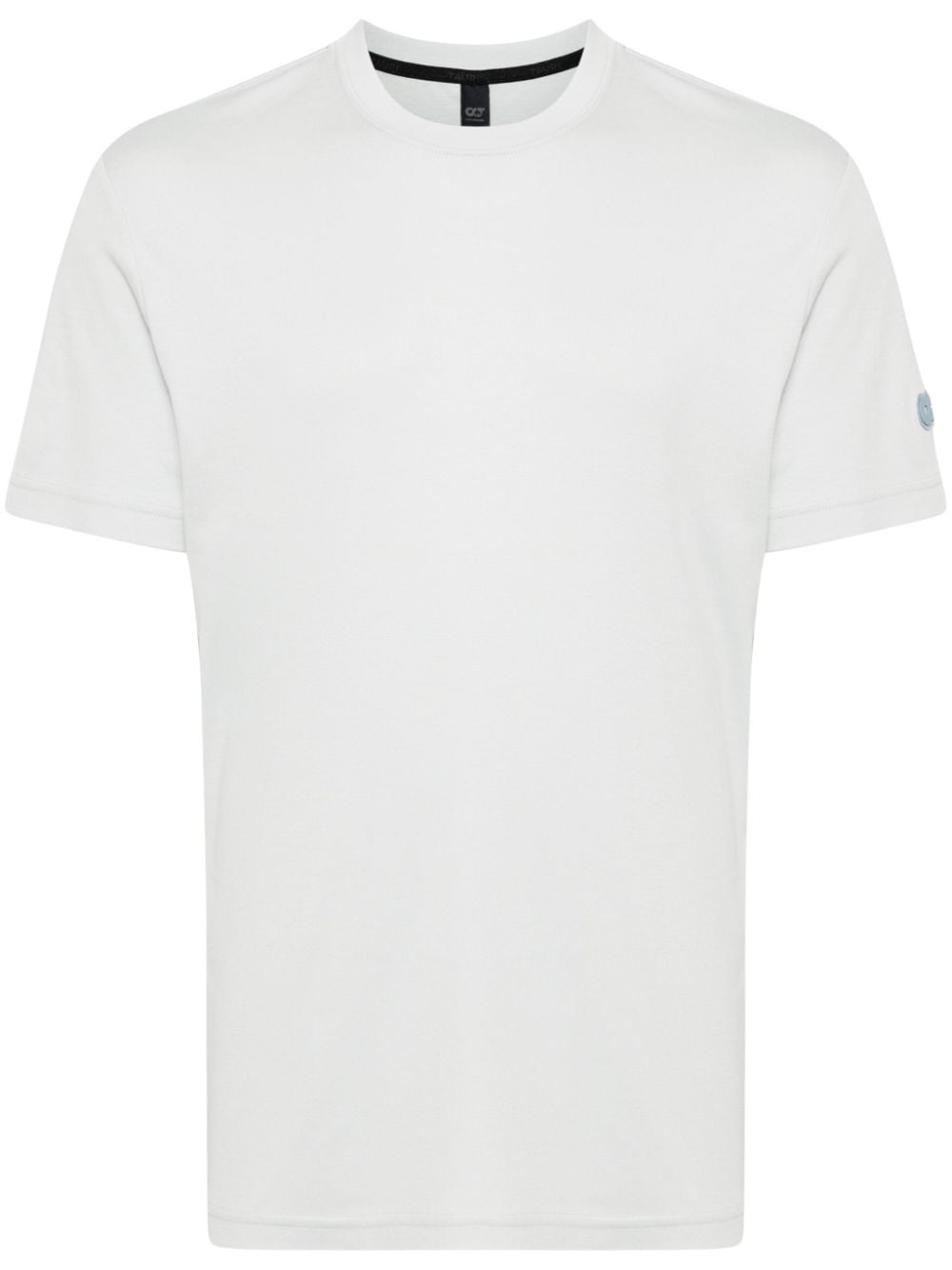 Alpha Tauri logo-patch cotton-blend T-shirt - Blue von Alpha Tauri