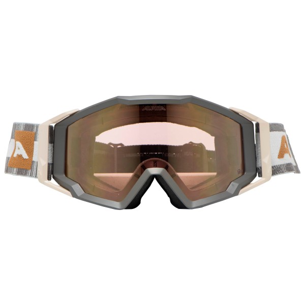 Alpina - Circus Q-Lite Mirror S1 (VLT 51%) + Clear S0 - Goggles braun von Alpina