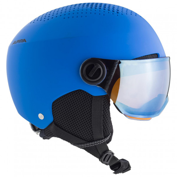 Alpina - Kid's Zupo Visor Quattroflex Mirror Lite S2 - Skihelm Gr 51-55 cm blau Alpina - Kid's Zupo Visor Quattroflex Mirror Lite S2 - Skihelm Gr 51-55 cm blau von Alpina