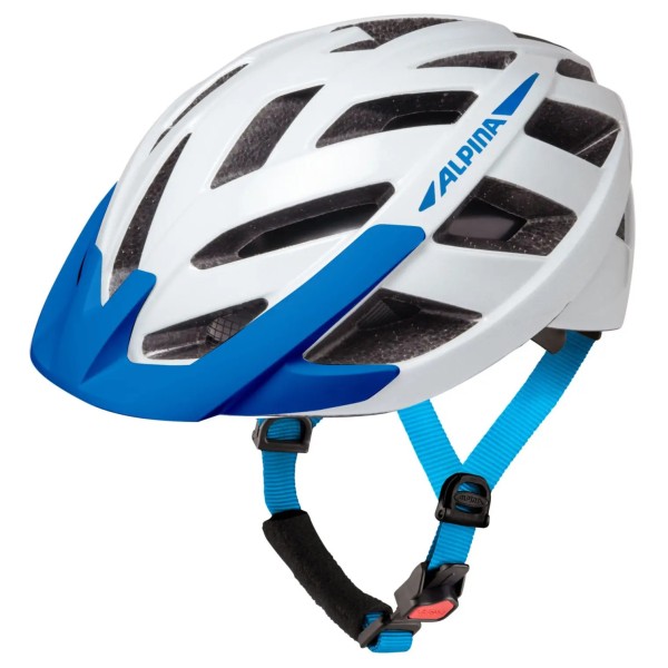 Alpina - Panoma 3.0 - Velohelm Gr 52-57 cm weiß/blau von Alpina