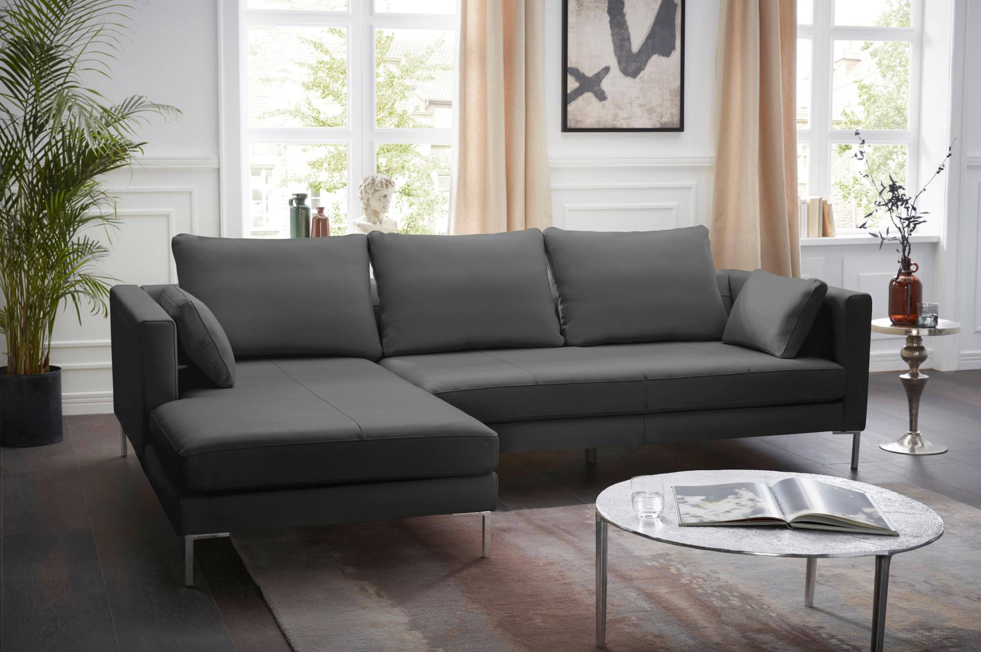 Alte Gerberei Ecksofa »Marinus, L-Form«, inkl. Rückenkissen, Ottomane wahlweise rechts oder links Alte Gerberei Ecksofa »Marinus, L-Form«, inkl. Rückenkissen, Ottomane wahlweise rechts oder links von Alte Gerberei