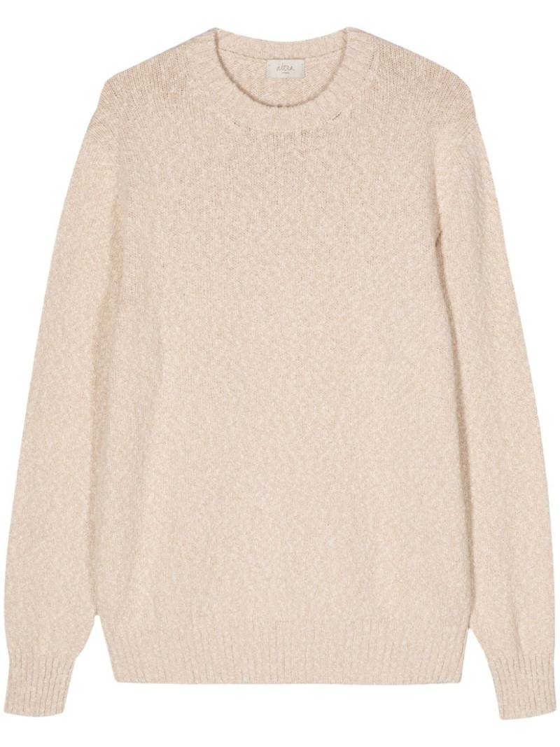 Altea cotton chevron-knit jumper - Neutrals von Altea