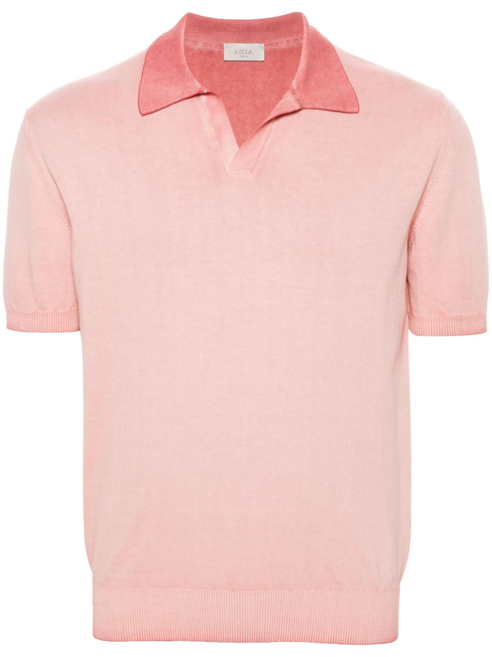 Altea fine-knit cotton polo shirt - Pink von Altea