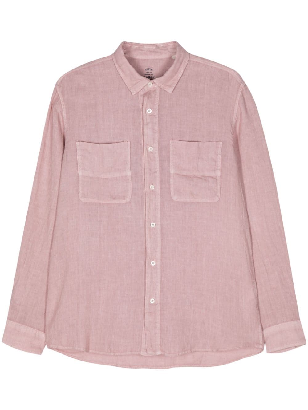 Altea linen chambray shirt - Pink von Altea