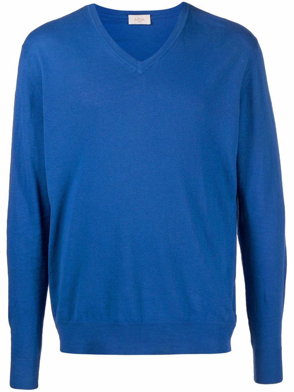 Altea V-neck knit jumper - Blue von Altea