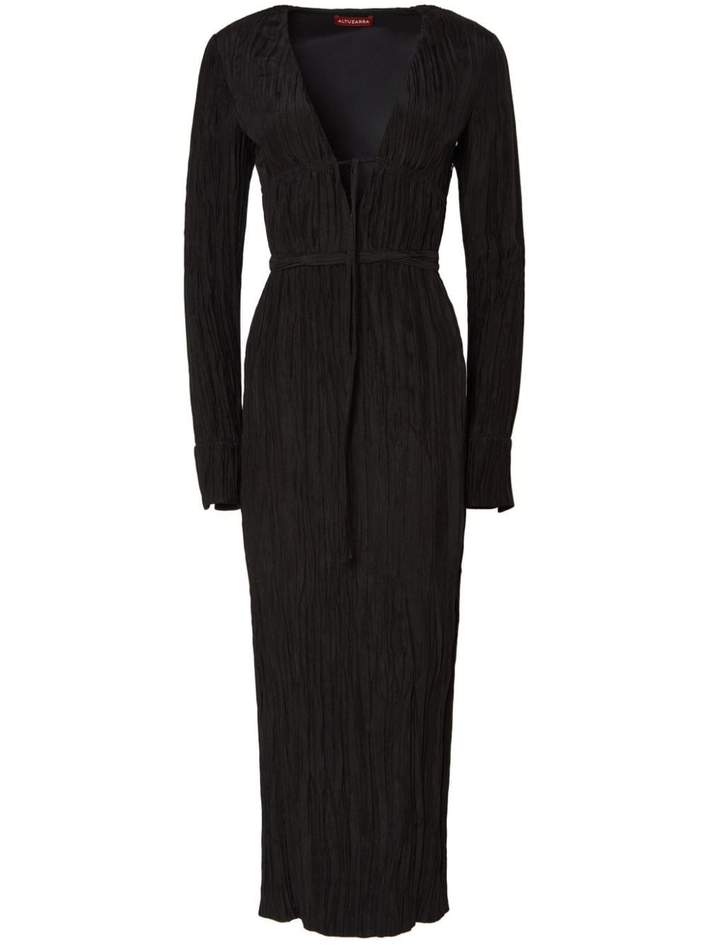 Altuzarra Carol crinkled midi dress - Black von Altuzarra