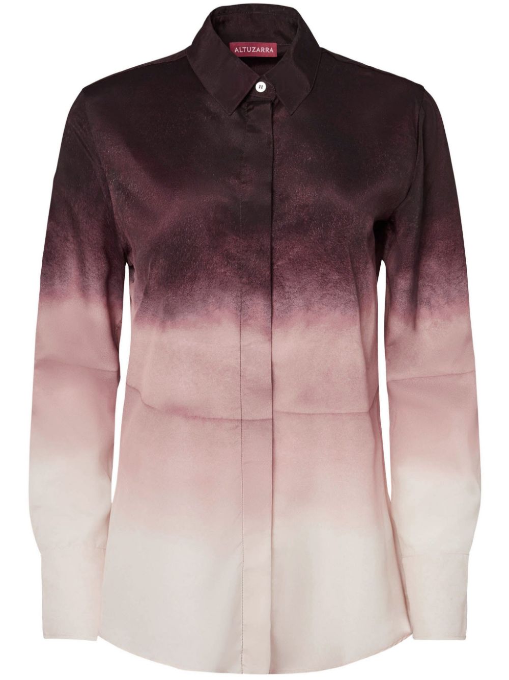 Altuzarra Chika gradient-effect silk shirt - Neutrals von Altuzarra