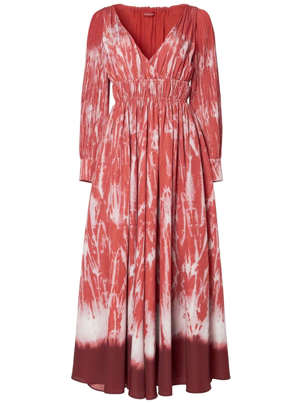 Altuzarra Kathleen tie dye-print midi dress - Red von Altuzarra