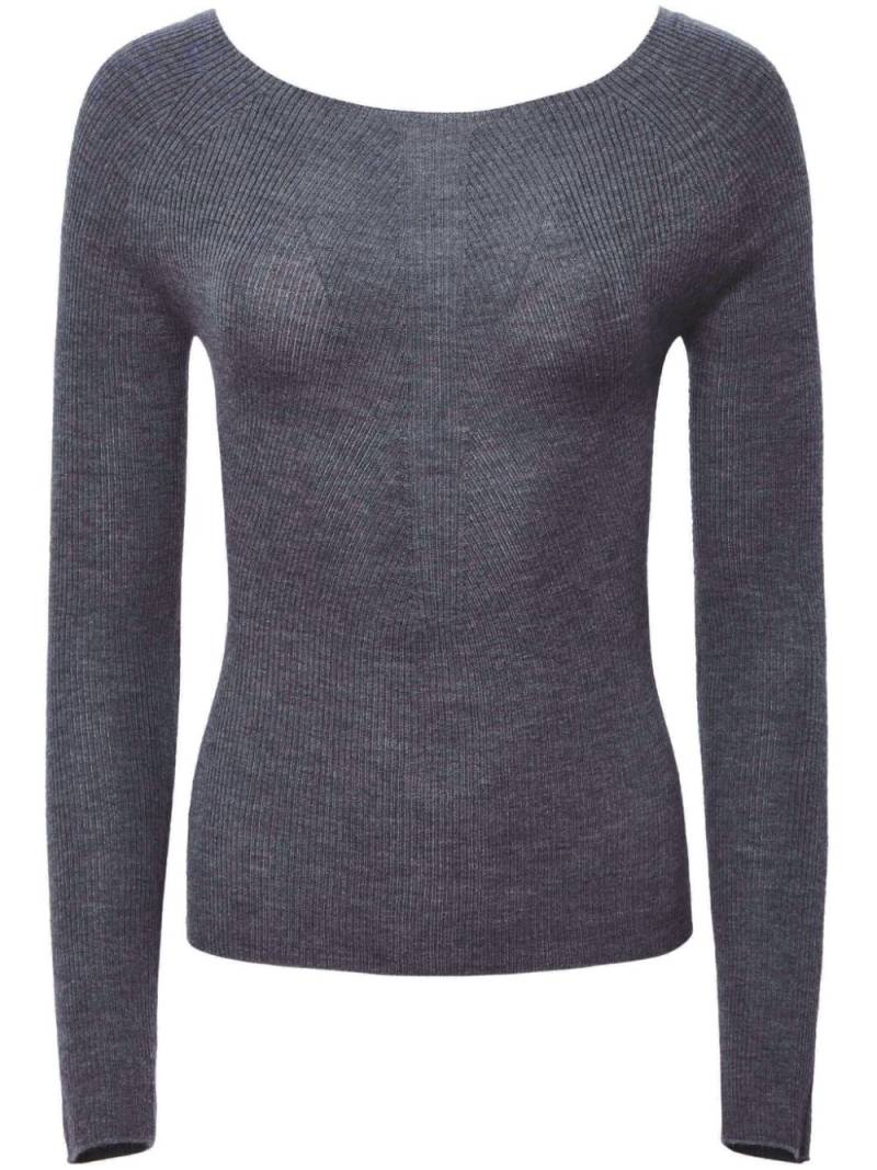 Altuzarra Lee logo-embroidered cashmere jumper - Grey von Altuzarra