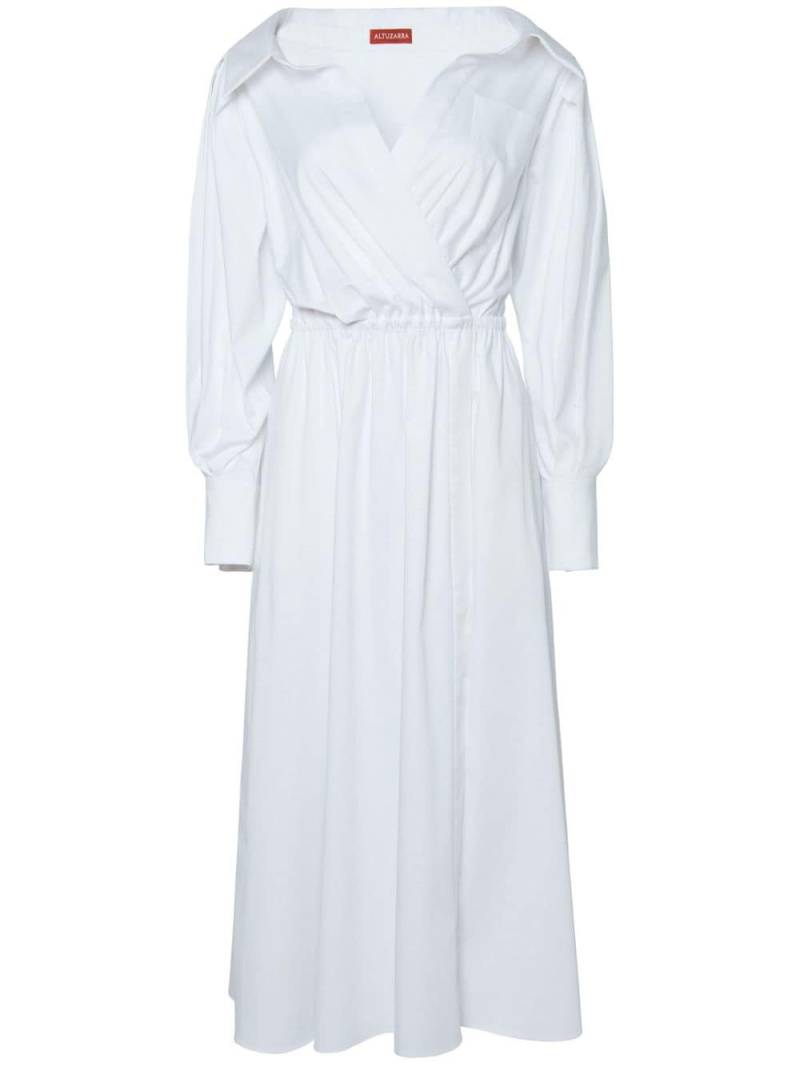 Altuzarra Liddy poplin midi dress - White von Altuzarra